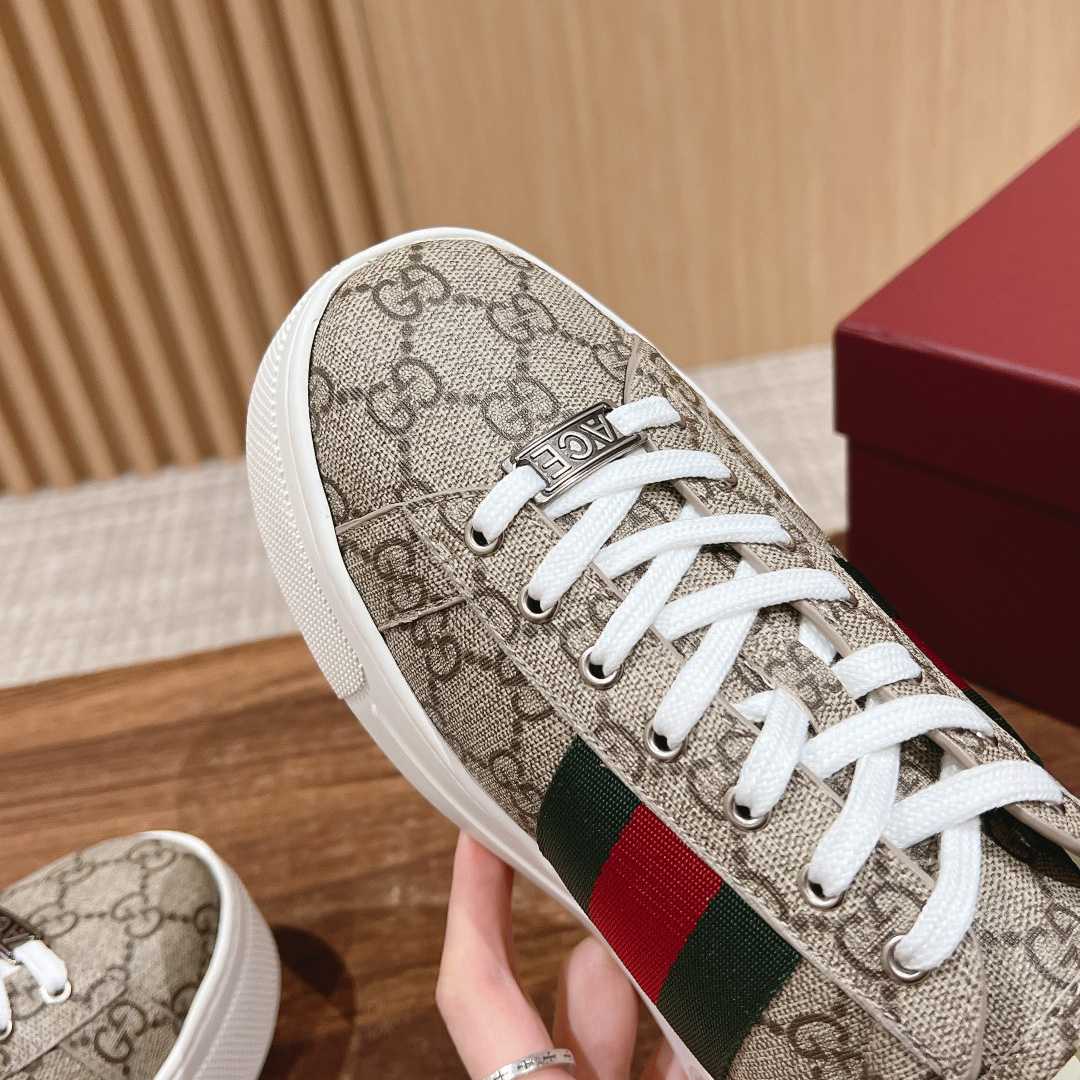 Gucci Ace Sneaker With Web - FashionPlug