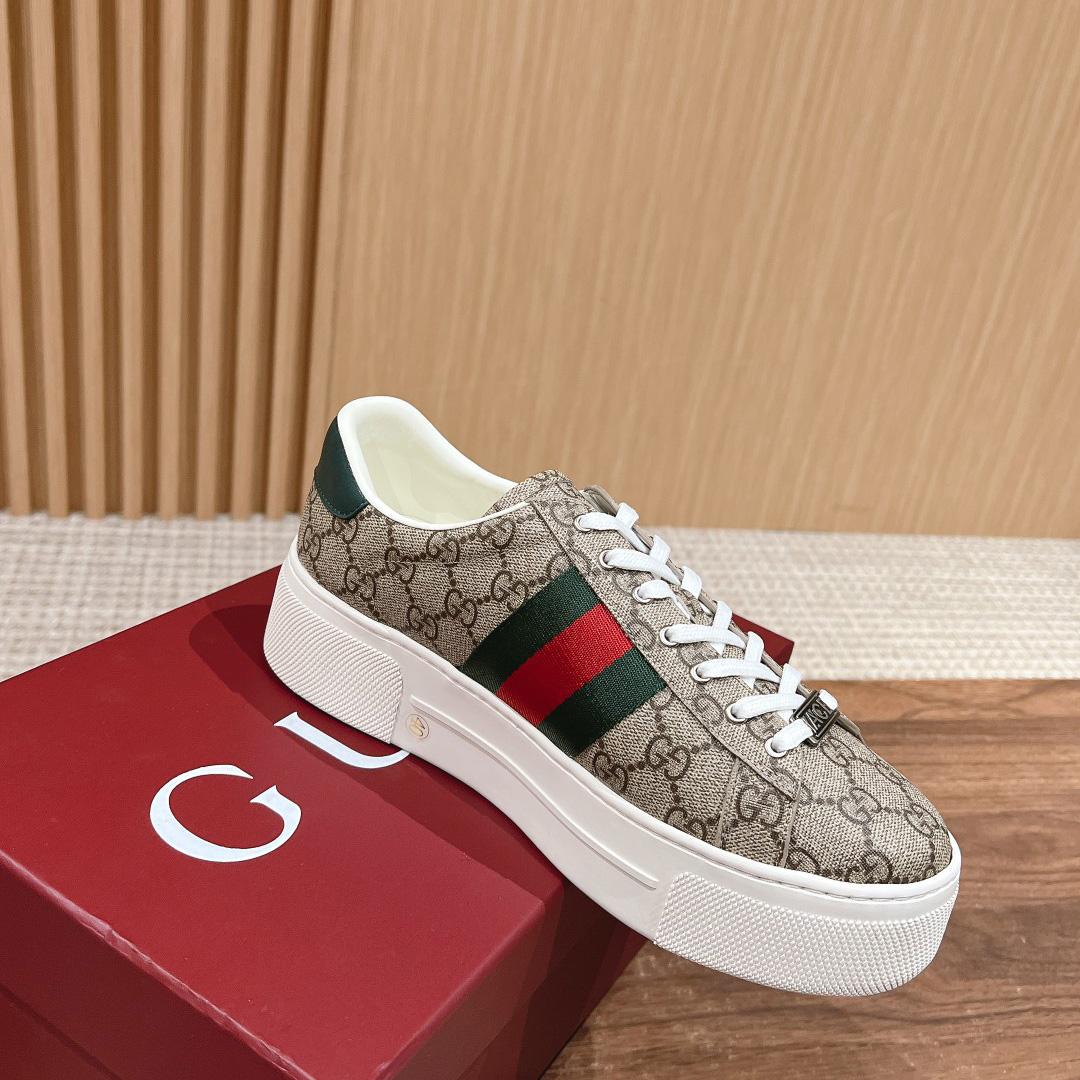 Gucci Ace Sneaker With Web - FashionPlug