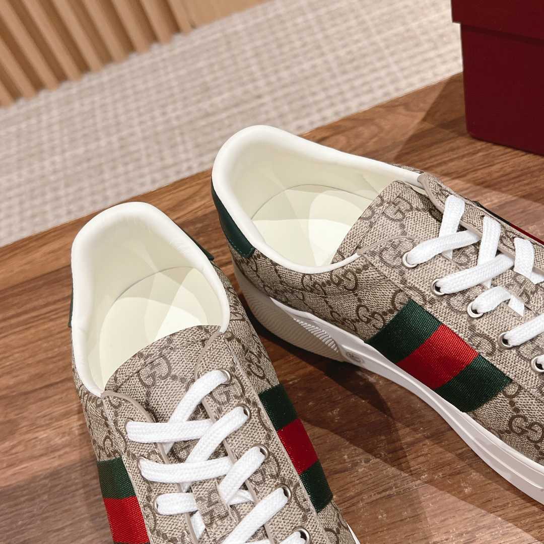 Gucci Ace Sneaker With Web - FashionPlug