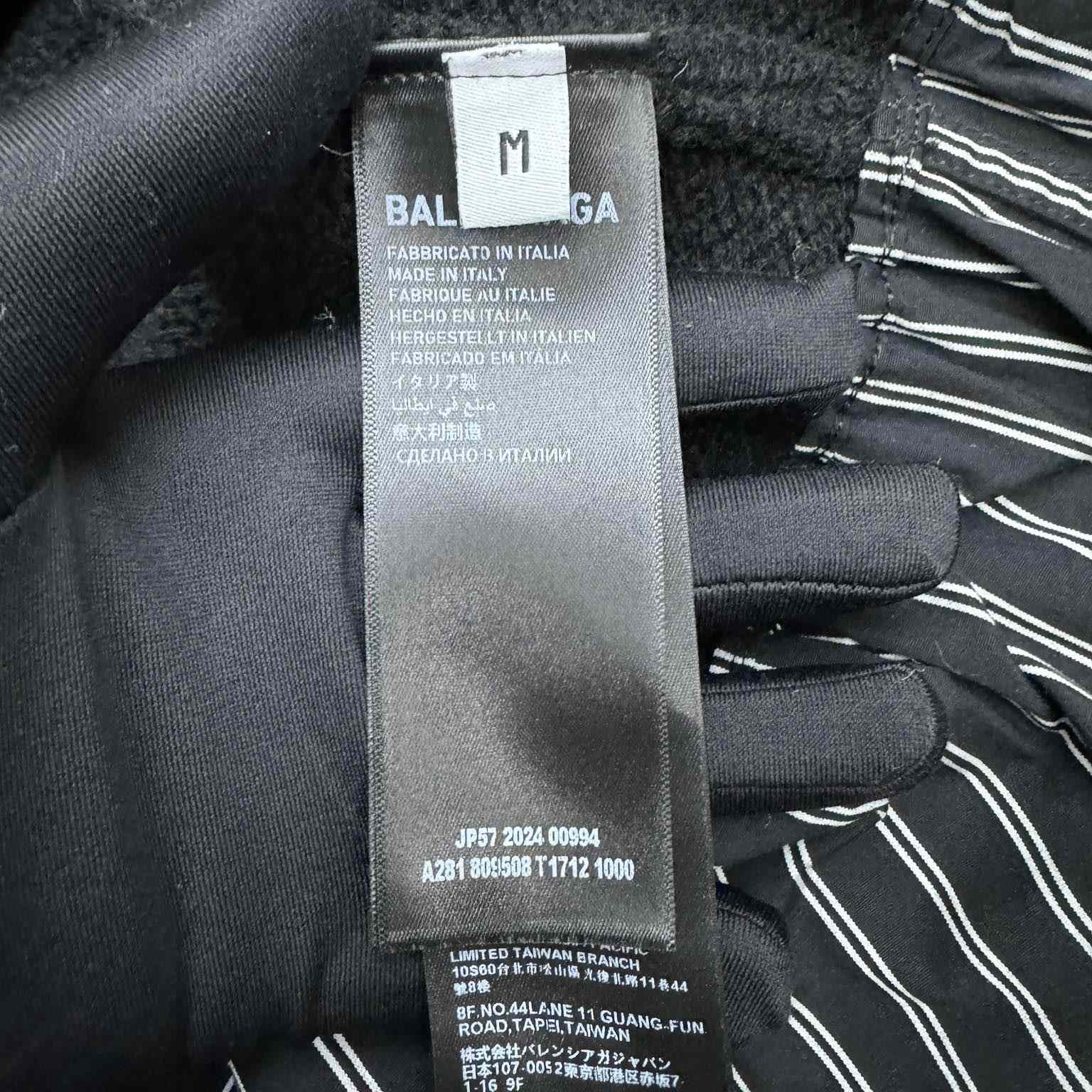 Balenciaga Layered Shirt V-Neck Sweater In Black - FashionPlug