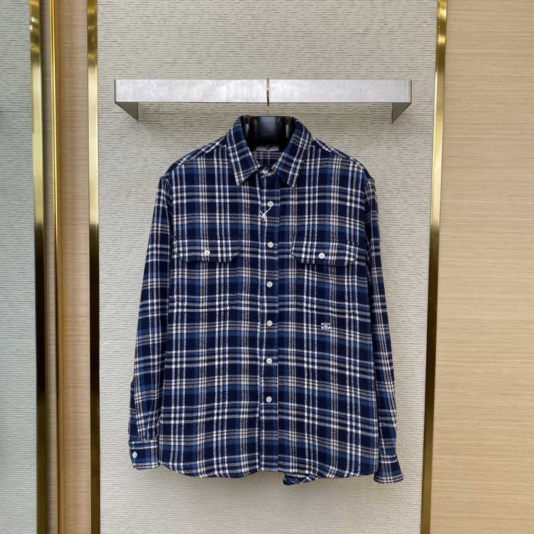 Celine Loose Lumberjack Shirt In Check Cotton - FashionPlug