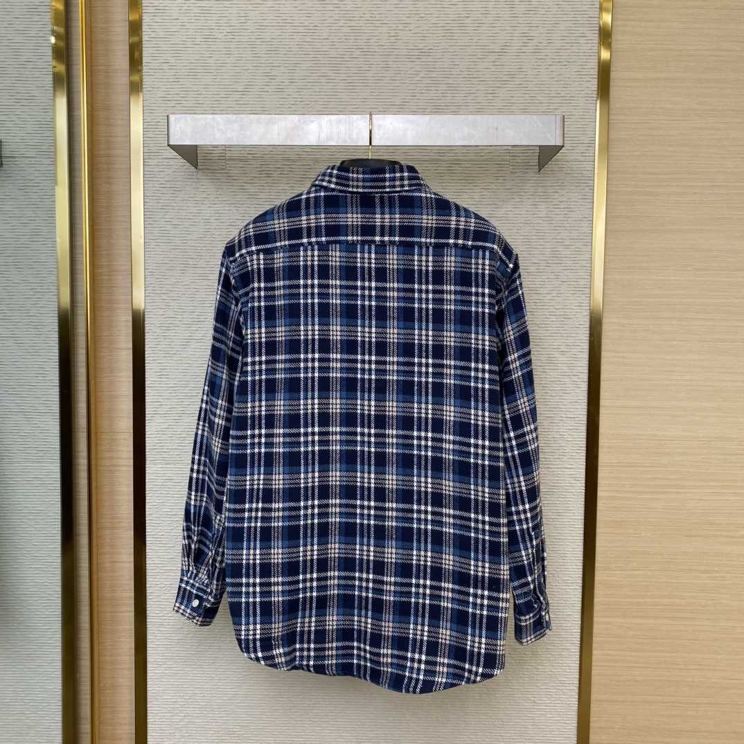 Celine Loose Lumberjack Shirt In Check Cotton - FashionPlug
