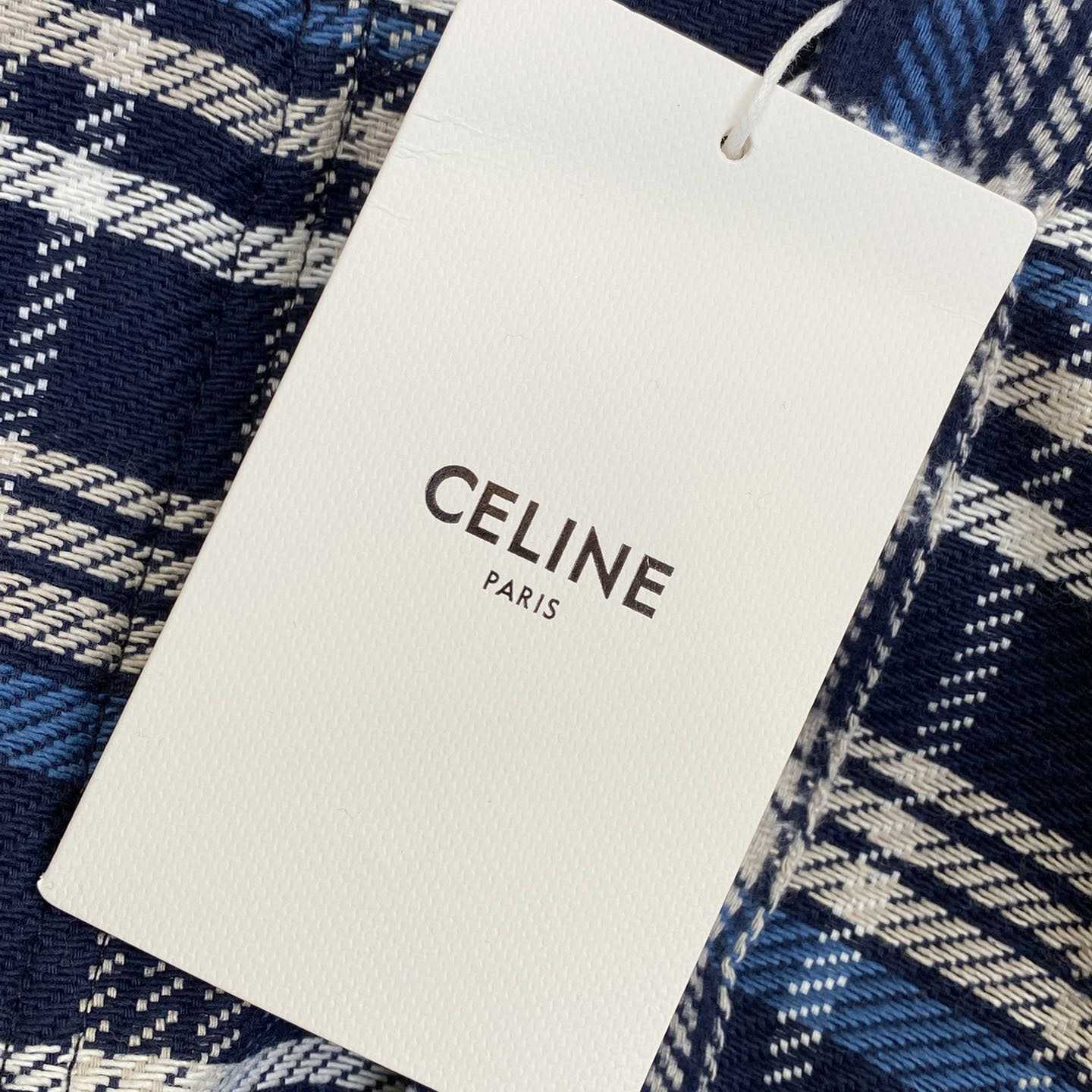 Celine Loose Lumberjack Shirt In Check Cotton - FashionPlug