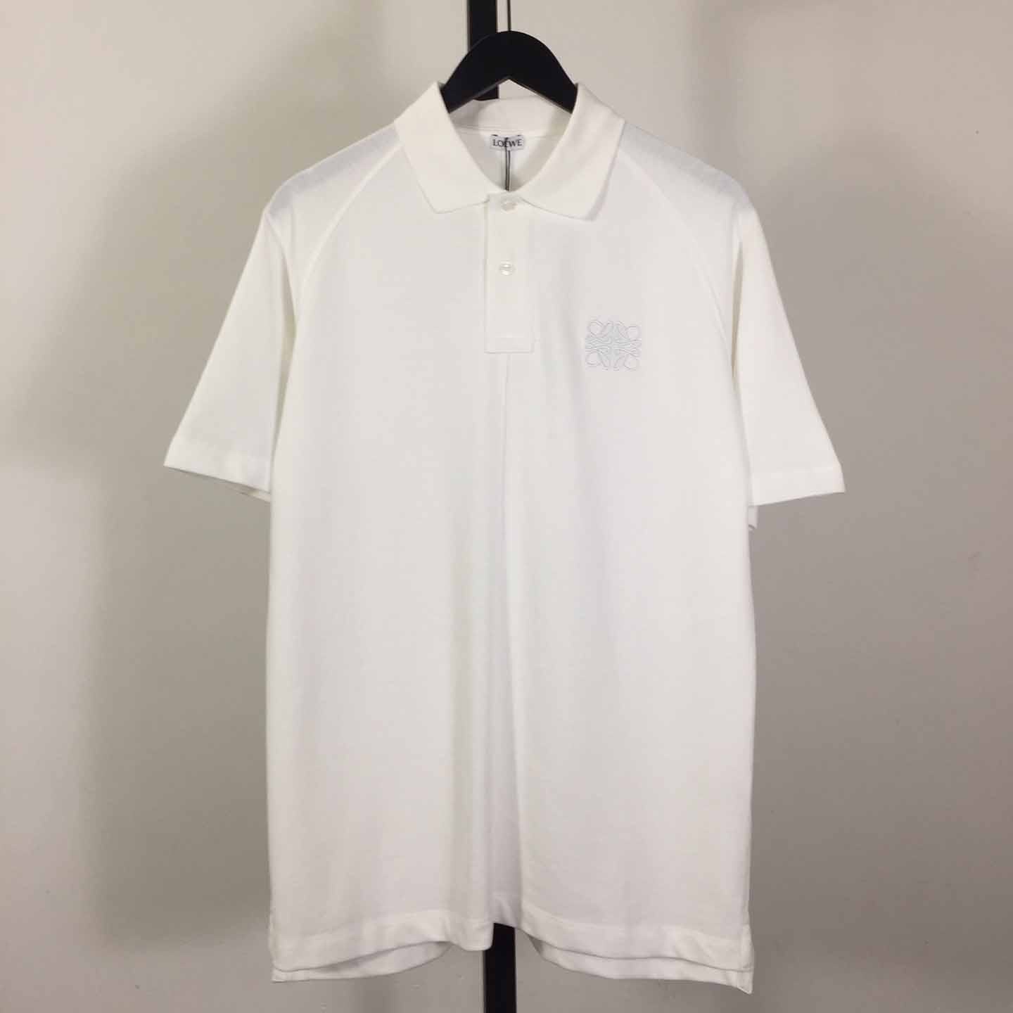 Loewe Logo Cotton Polo Shirt - FashionPlug