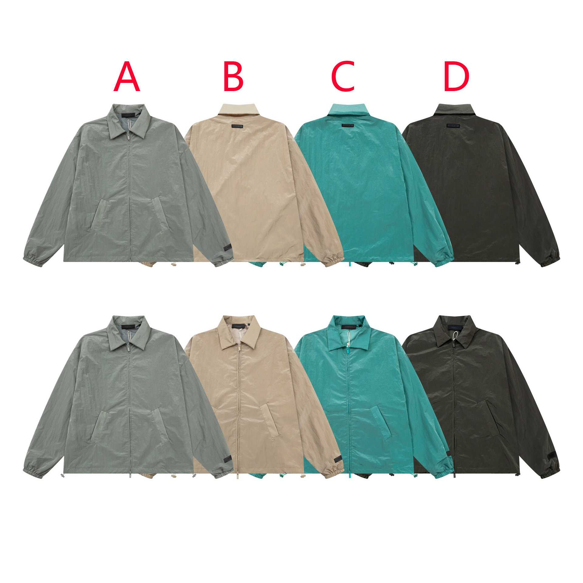 Fear Of God Essential Crinkle Nylon Bomber - FashionPlug