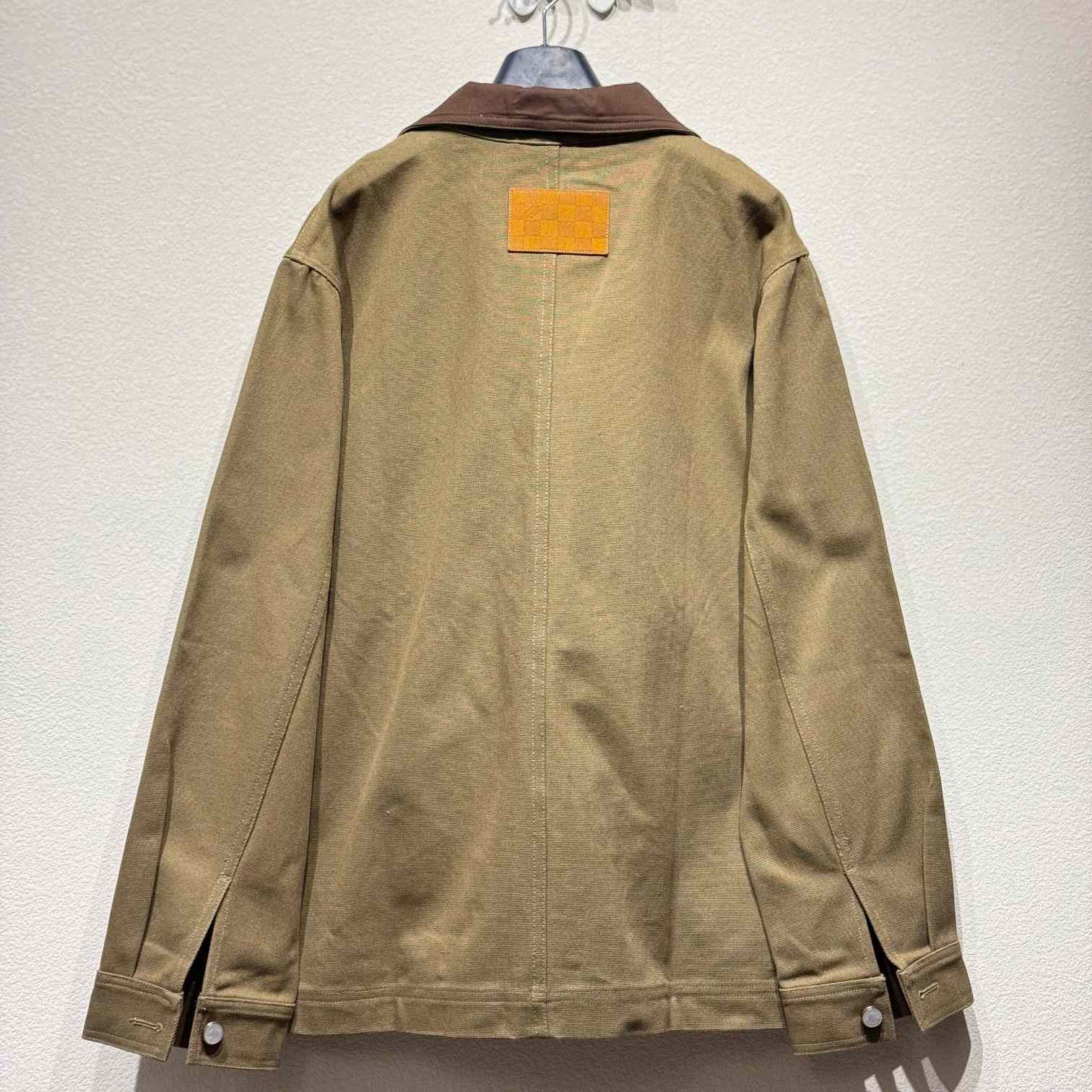 Louis Vuitton Tailored Workwear Cotton Canvas Jacket   1AGJ70 - FashionPlug