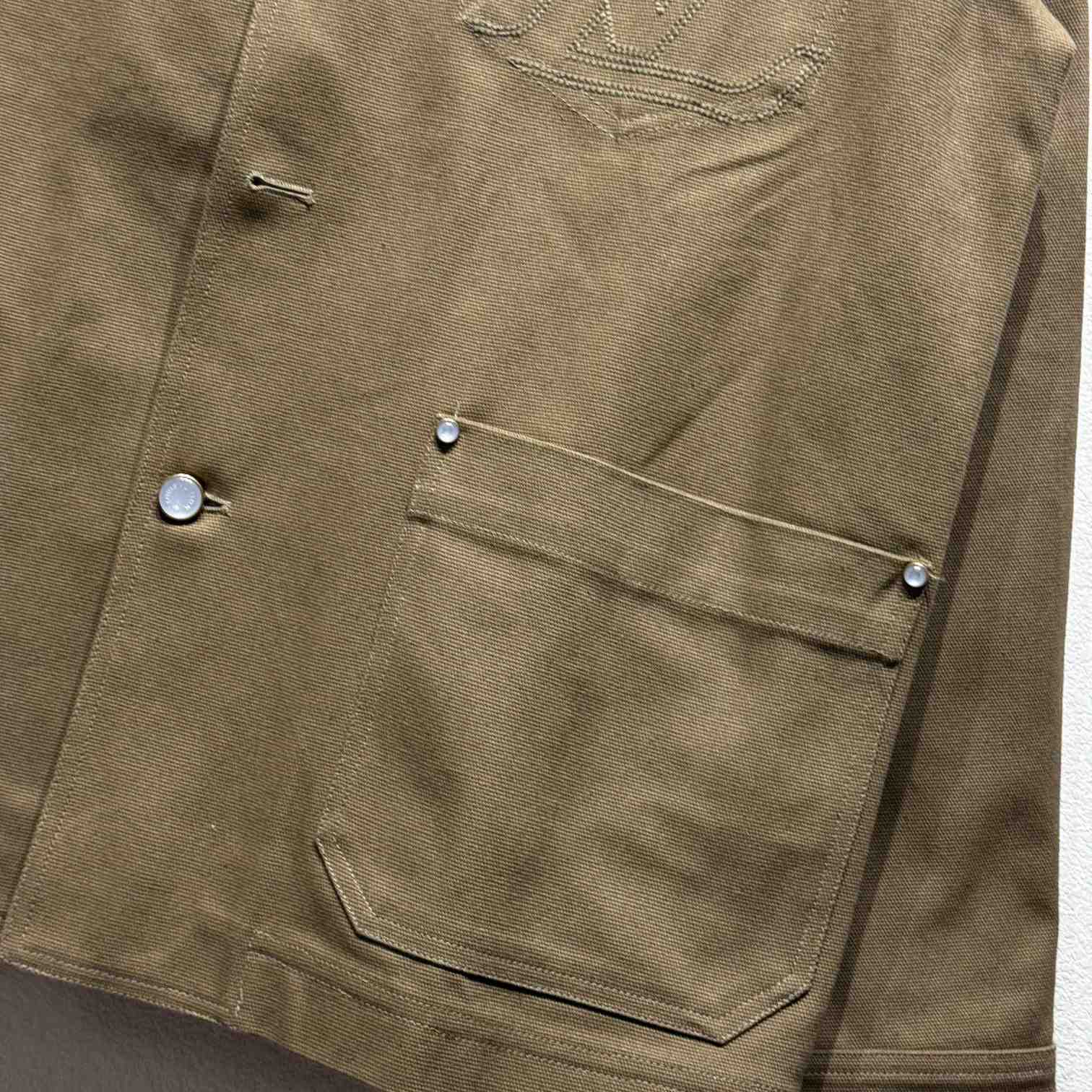 Louis Vuitton Tailored Workwear Cotton Canvas Jacket   1AGJ70 - FashionPlug