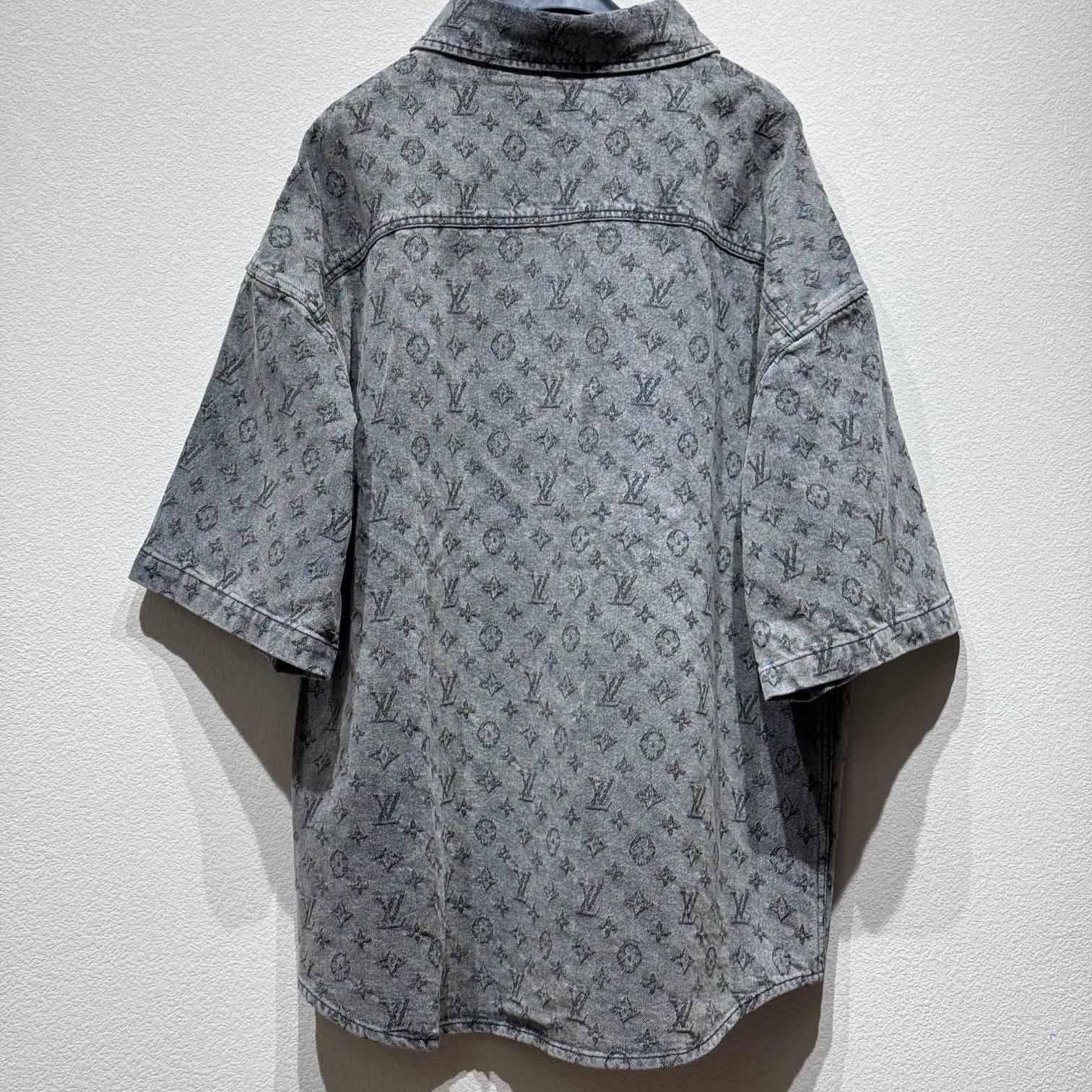 Louis Vuitton Monogram Short-Sleeved Shirt    - FashionPlug