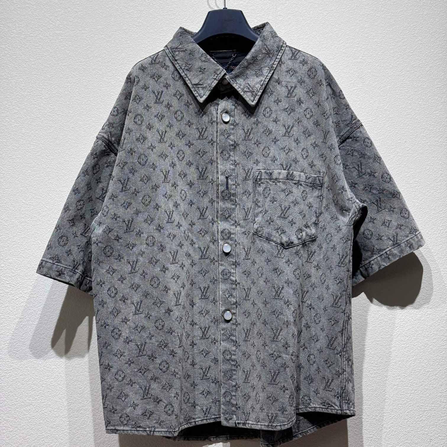 Louis Vuitton Monogram Short-Sleeved Shirt    - FashionPlug