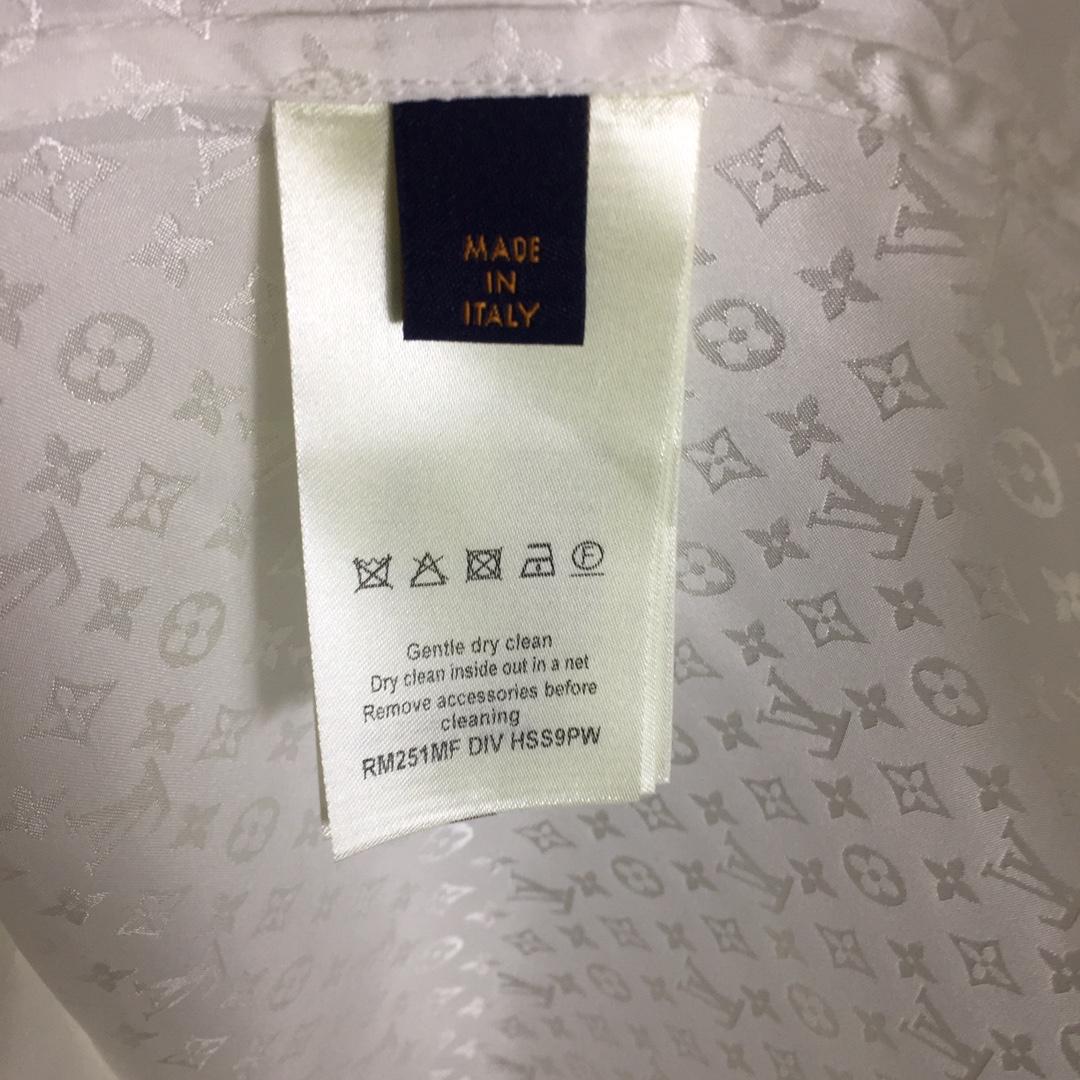 Louis Vuitton Monogram Long-Sleeved Silk Shirt   1AFJUE - FashionPlug