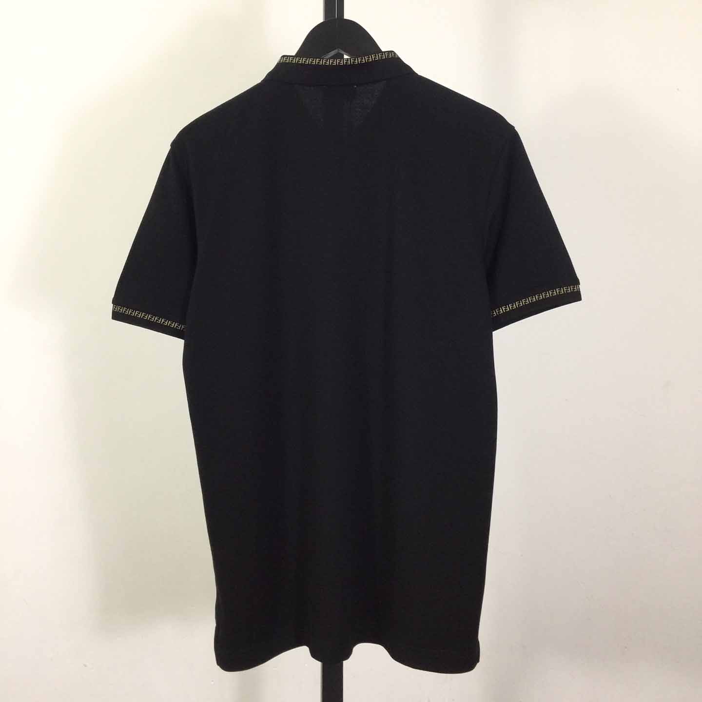 Fendi Logo Cotton Polo Shirt - FashionPlug