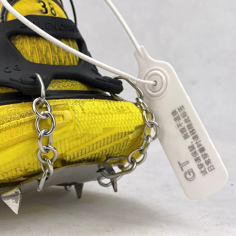 Balenciaga 3XL Ski Sneaker In Yellow And Black Mesh And Polyurethane - FashionPlug