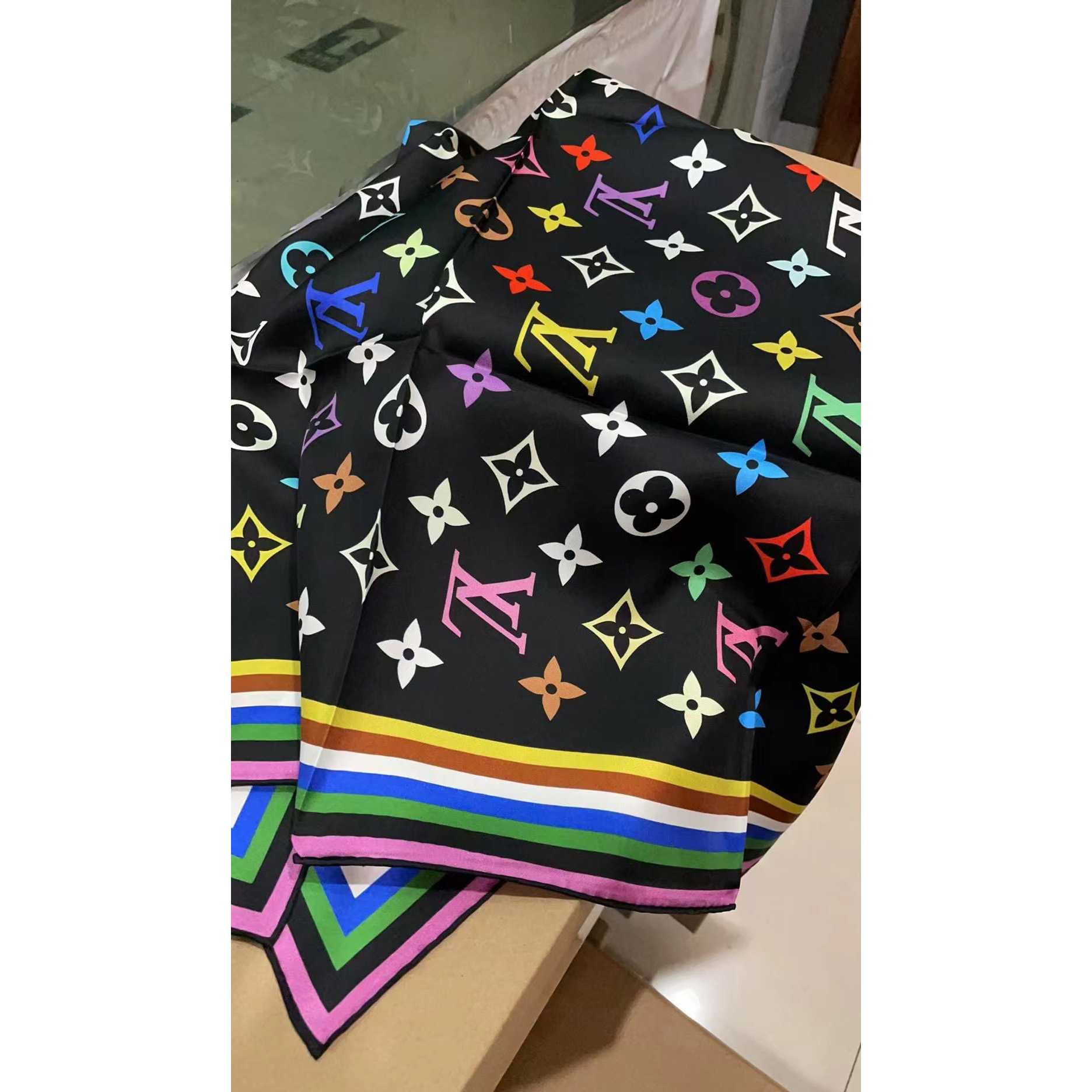 Louis Vuitton LV x TM Monogram Multicolor Square 90  M96095  M94967 - FashionPlug