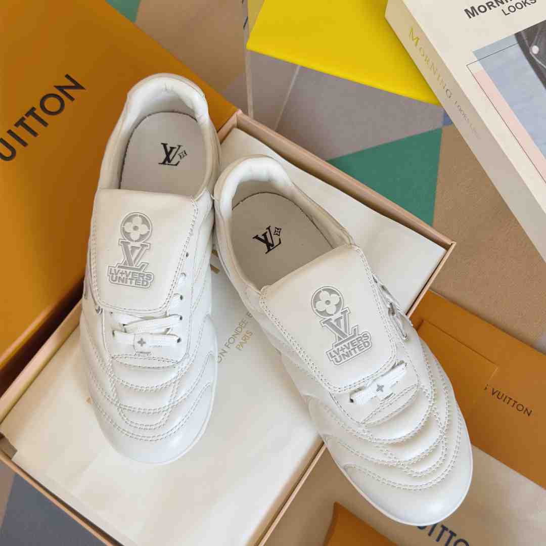 Louis Vuitton LV Footprint Soccer Sneaker   1AHDOA - FashionPlug