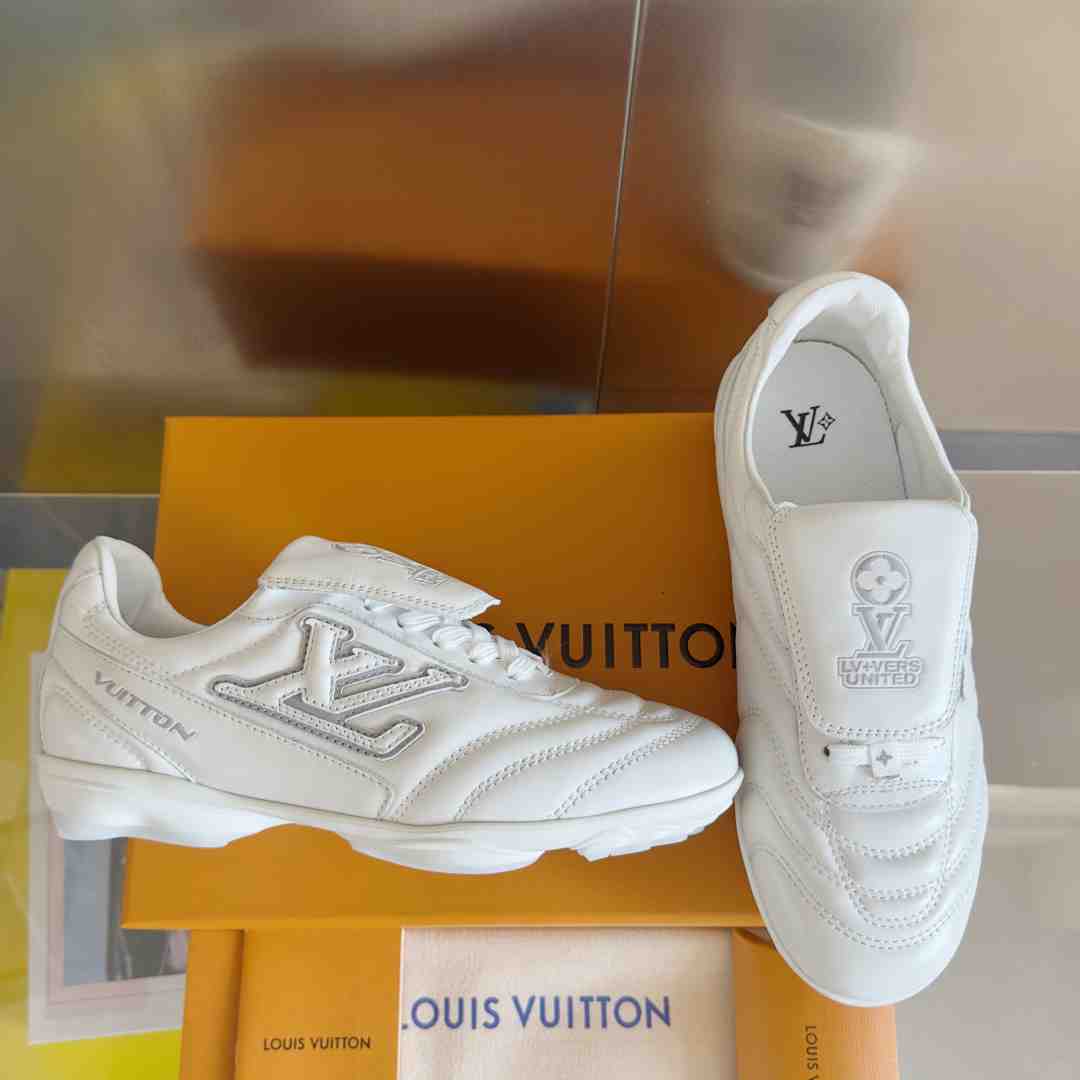 Louis Vuitton LV Footprint Soccer Sneaker   1AHDOA - FashionPlug