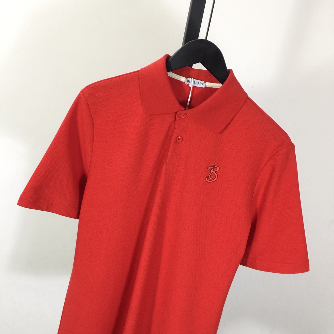 Burberry B Snake Cotton Polo Shirt - FashionPlug