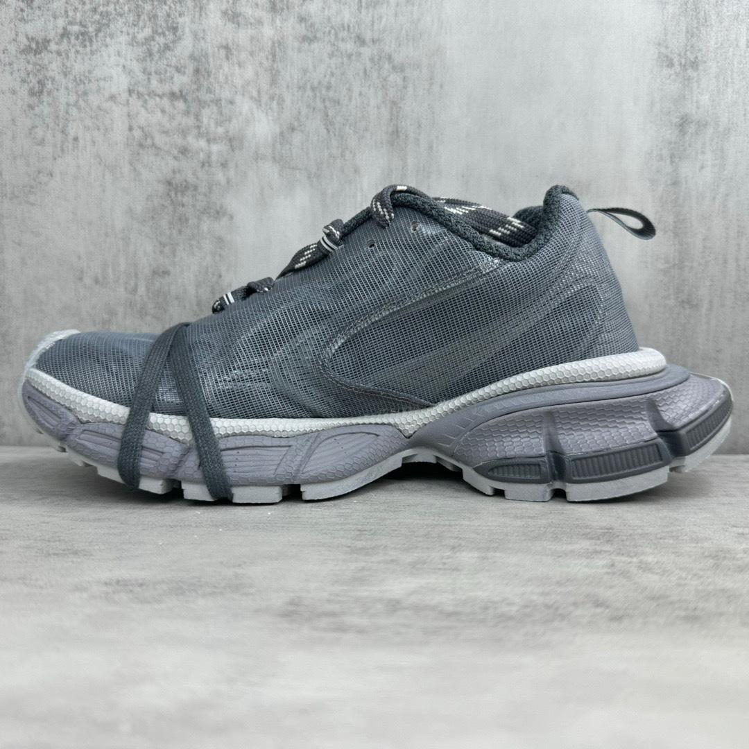 Balenciaga 3XL Net Sneaker In Grey Polyester - FashionPlug