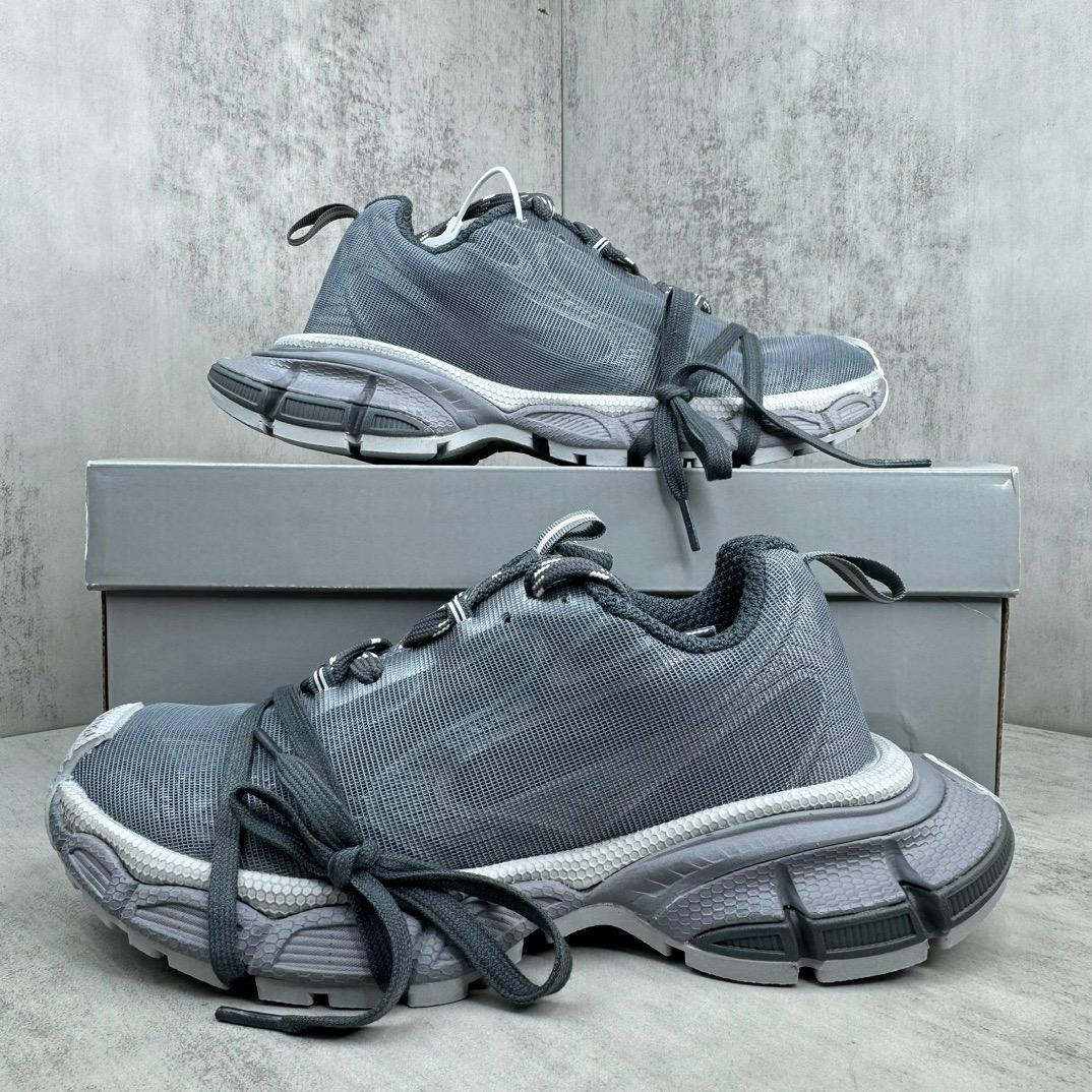 Balenciaga 3XL Net Sneaker In Grey Polyester - FashionPlug