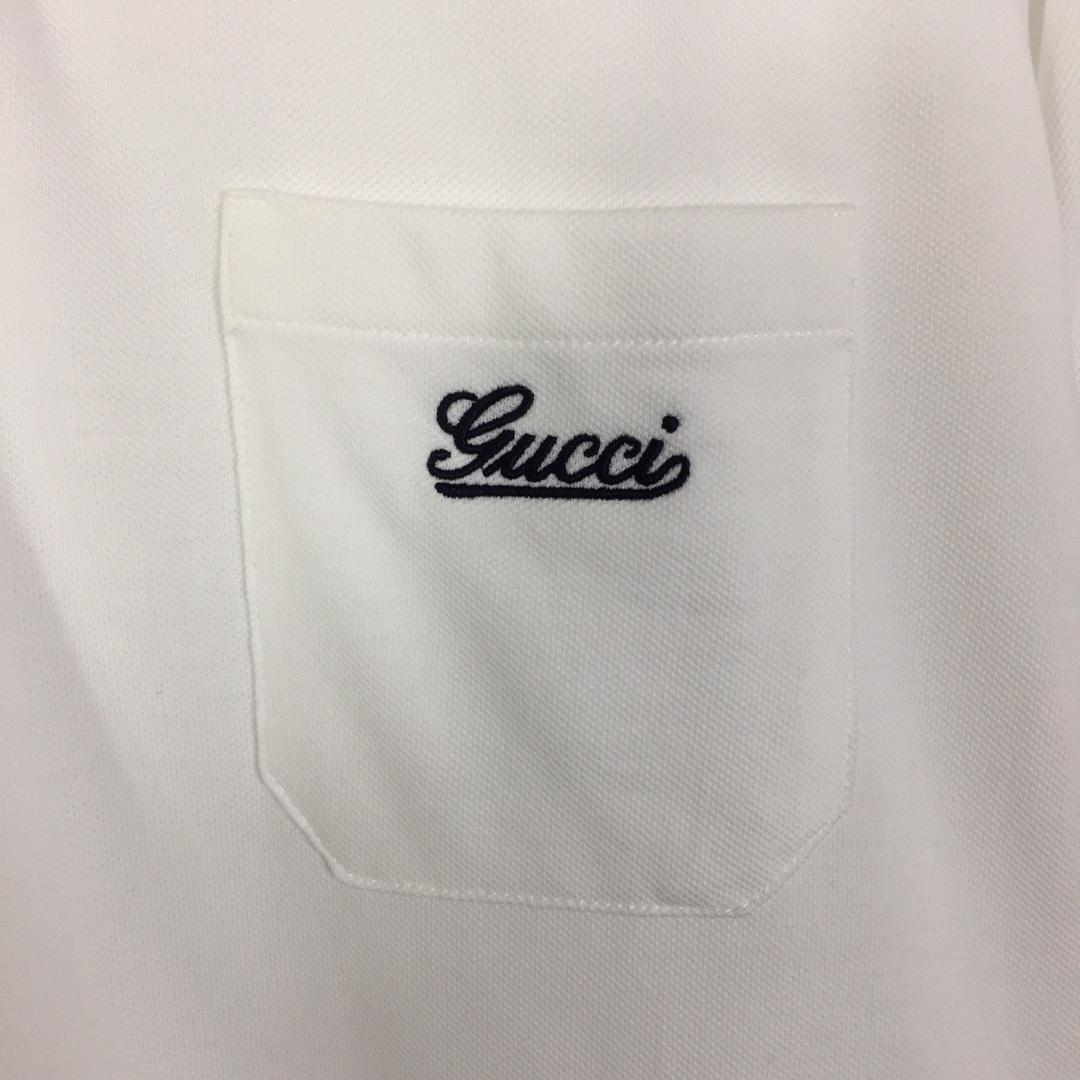 Gucci Cotton Piquet Polo Shirt - FashionPlug