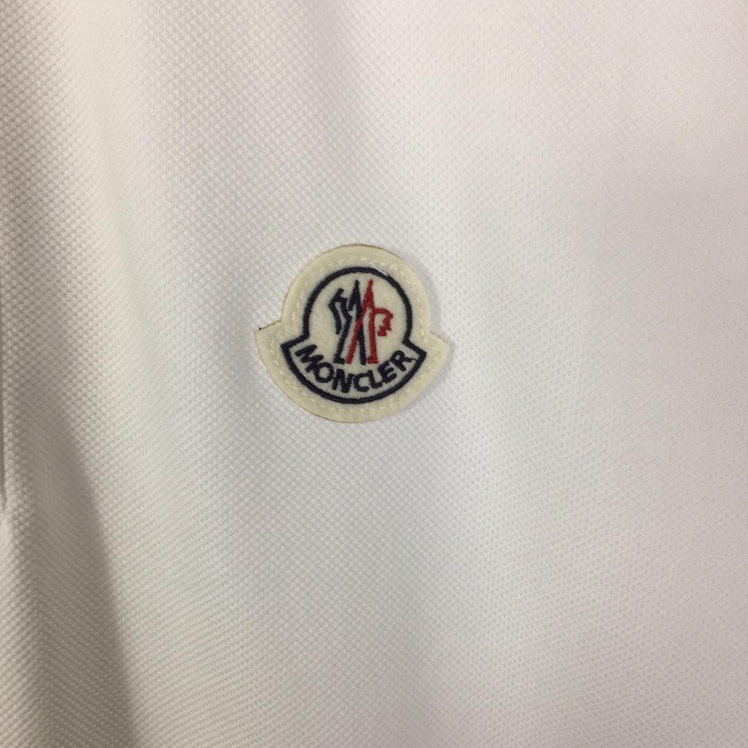 Moncler Logo Cotton Polo Shirt - FashionPlug
