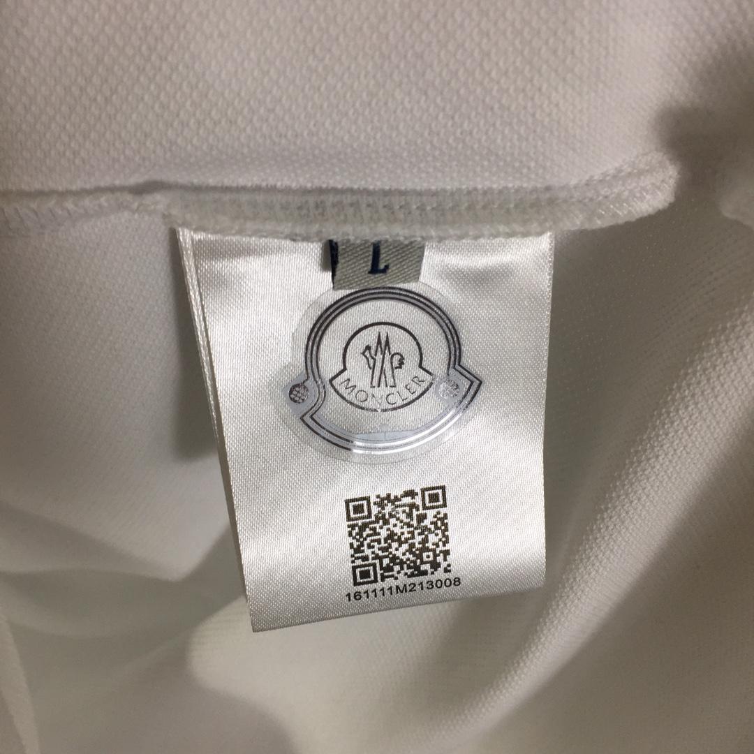 Moncler Logo Cotton Polo Shirt - FashionPlug