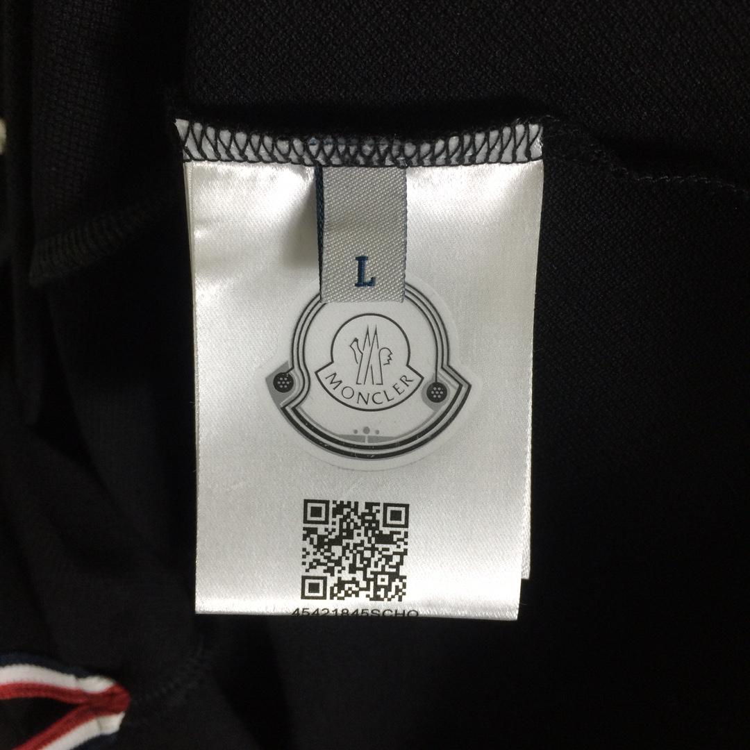 Moncler Logo Cotton Polo Shirt - FashionPlug
