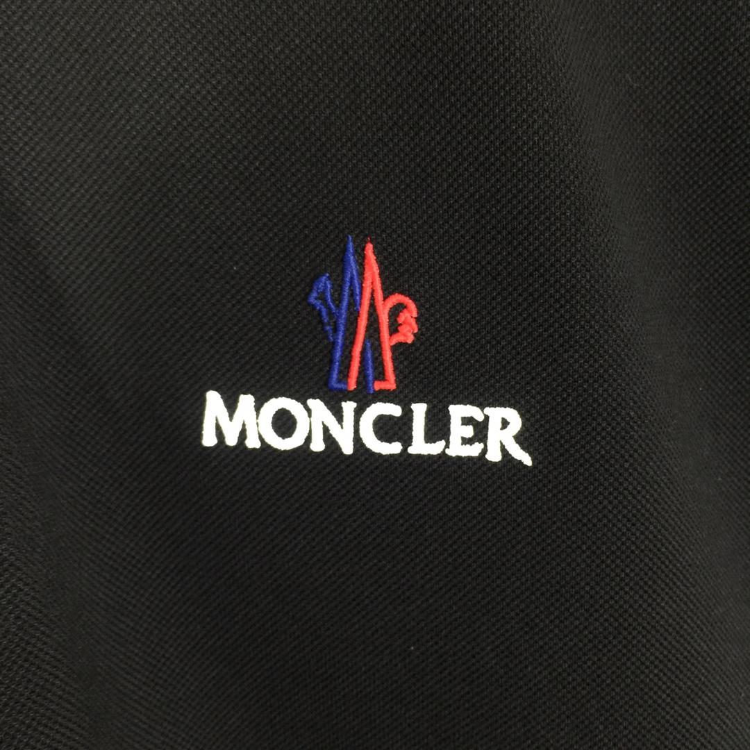 Moncler Logo Cotton Polo Shirt - FashionPlug