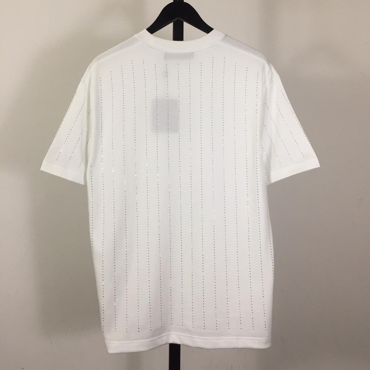 Louis Vuitton Cotton T-Shirt With Crystal - FashionPlug