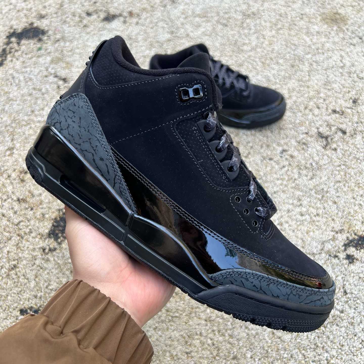 Air Jordan 3 “Black Cat” Basketball Shoes    CT8532-001 - FashionPlug