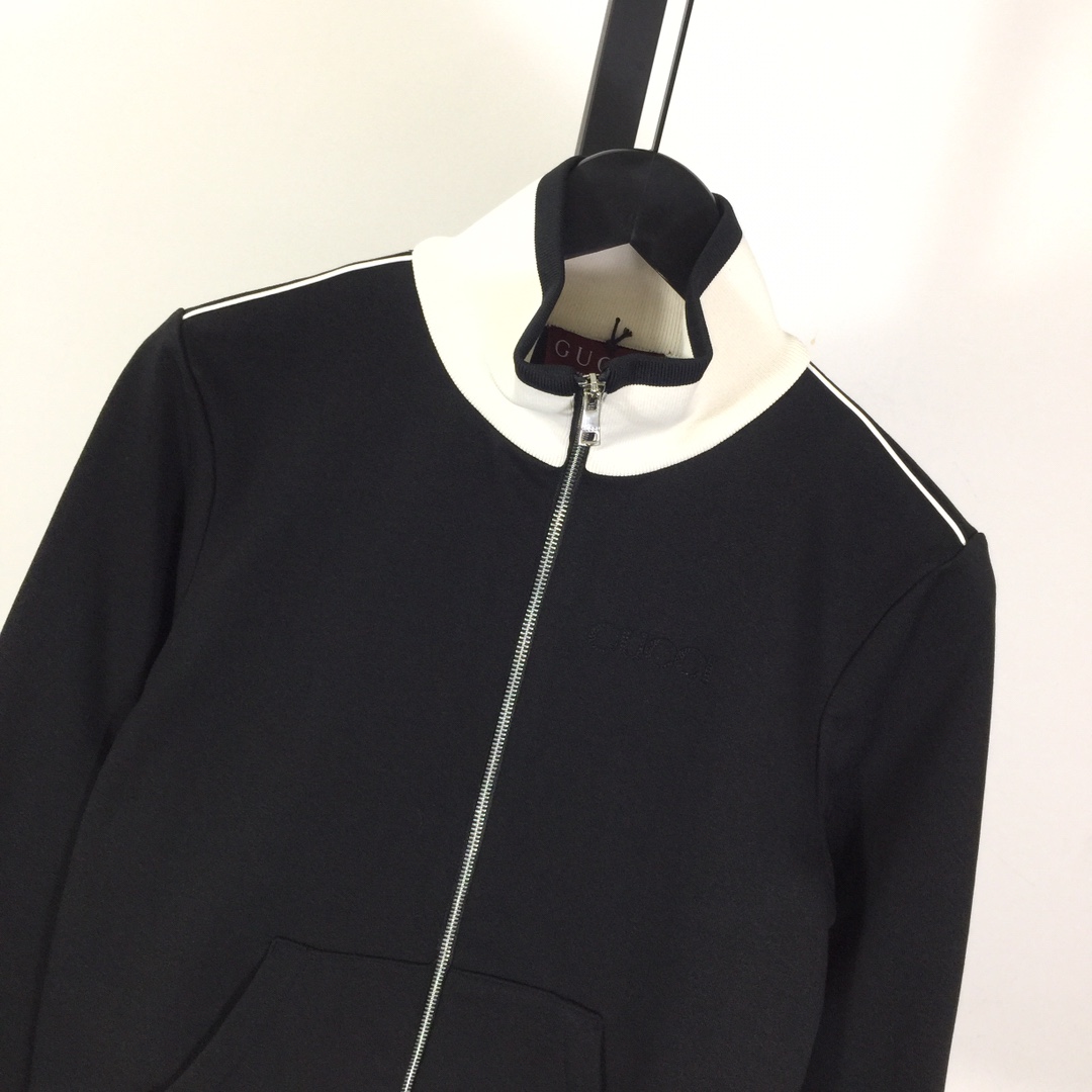 Gucci Cotton Fleece Zip Jacket & Jogging Pant - FashionPlug