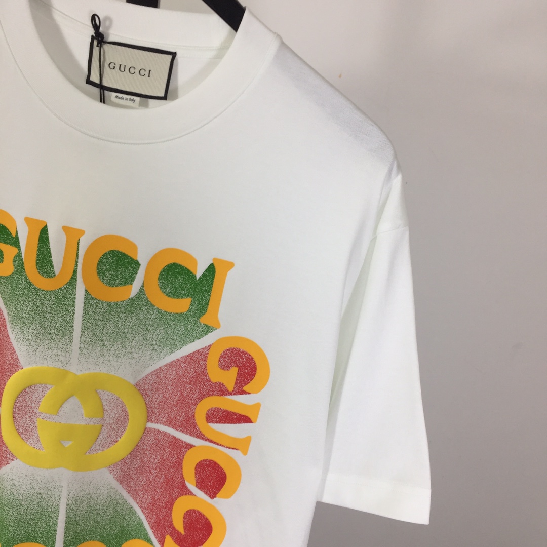 Gucci Cotton Jersey Printed T-shirt   - FashionPlug