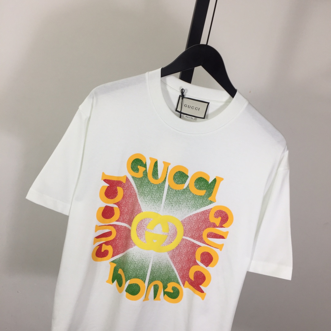 Gucci Cotton Jersey Printed T-shirt   - FashionPlug
