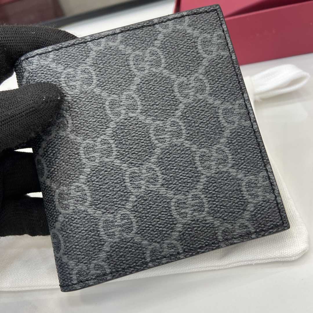 Gucci GG Emblem Bi-fold Wallet  - FashionPlug