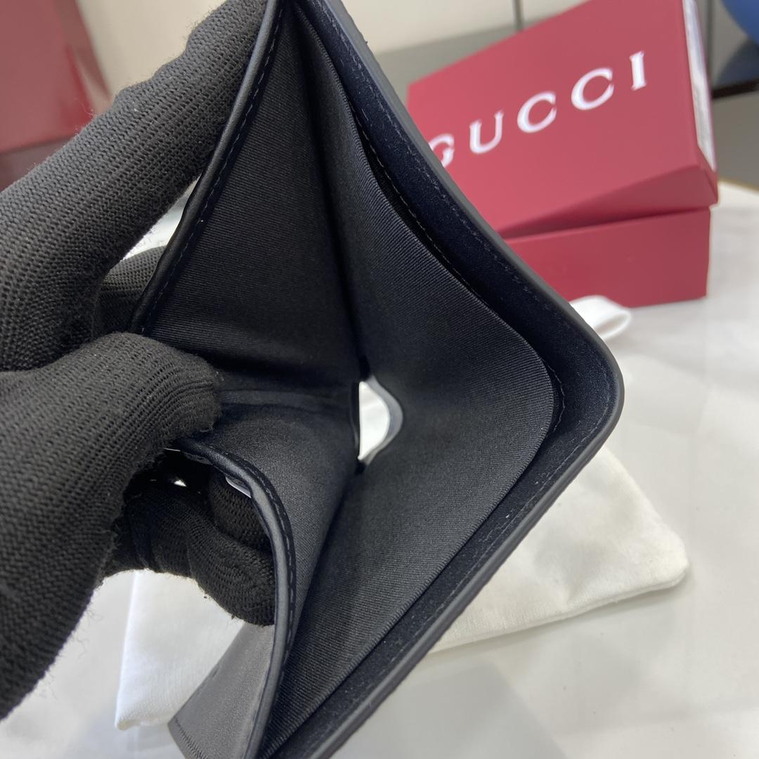 Gucci GG Emblem Bi-fold Wallet  - FashionPlug