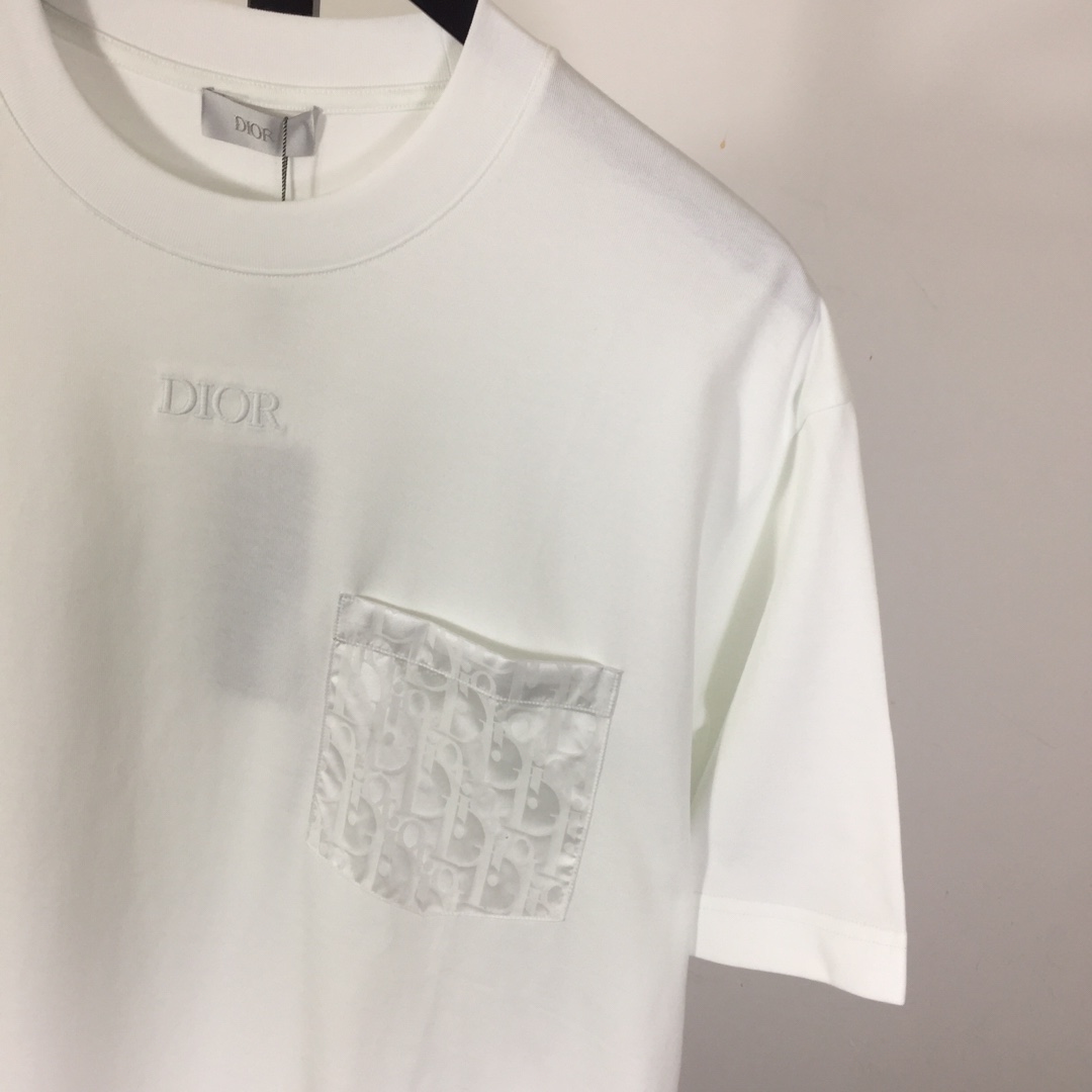 Dior Oblique Pocket T-Shirt  - FashionPlug