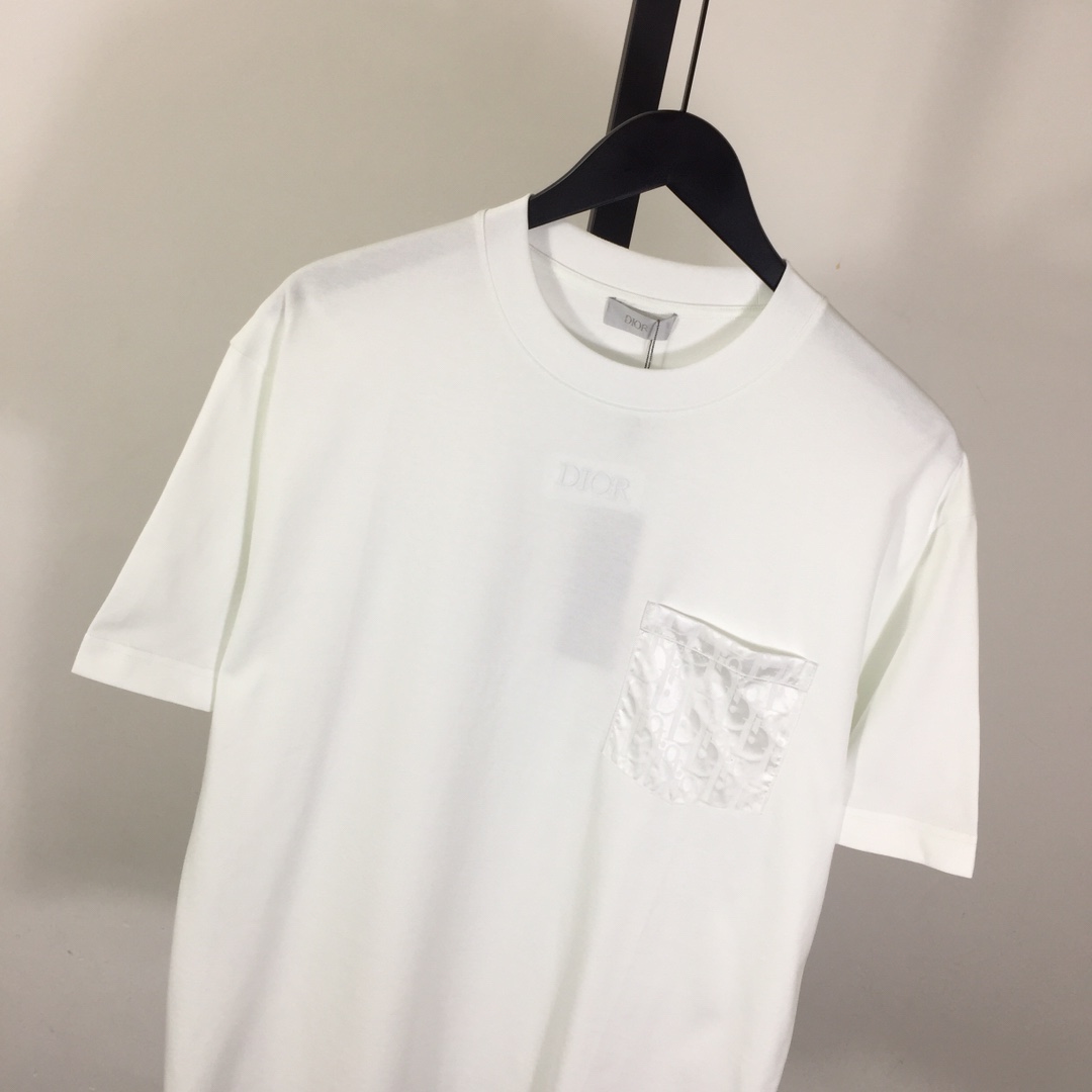 Dior Oblique Pocket T-Shirt  - FashionPlug