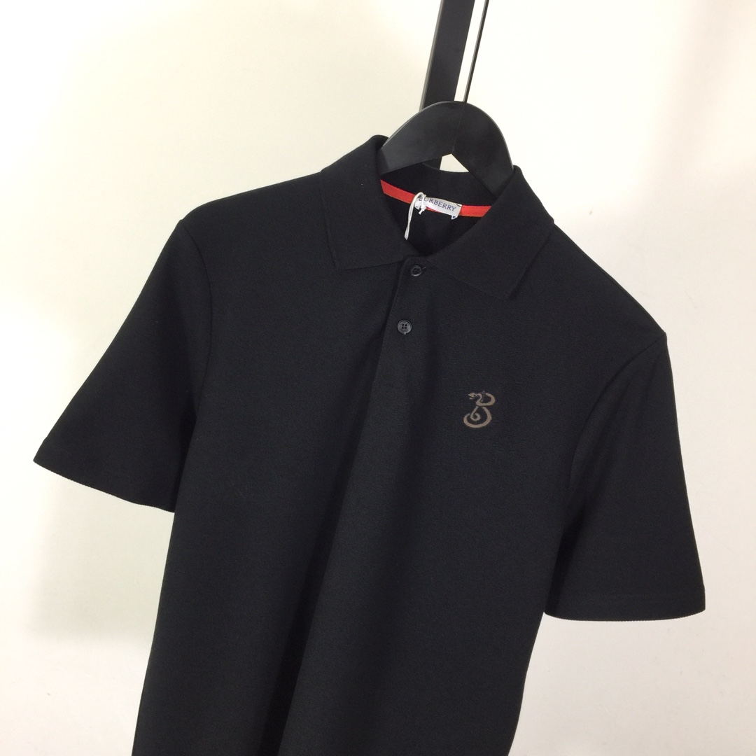 Burberry B Snake Cotton Polo Shirt - FashionPlug