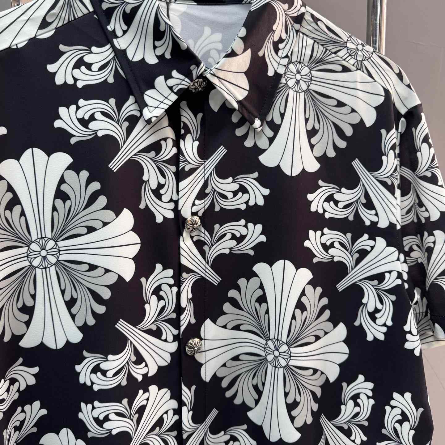 Chrome Heart Shirt & Shorts - FashionPlug