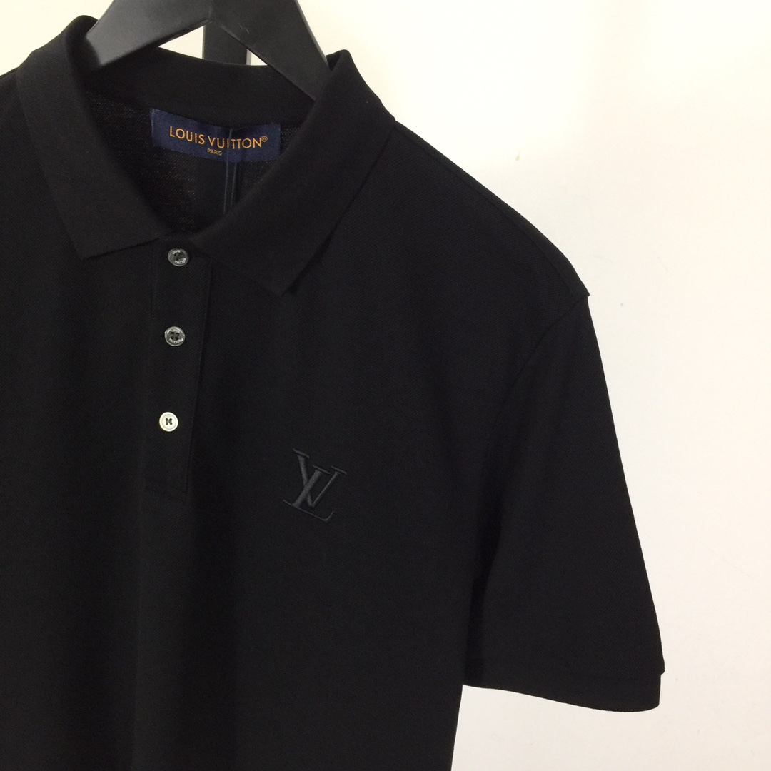 Louis Vuitton Short-Sleeved Cotton Polo Shirt    - FashionPlug