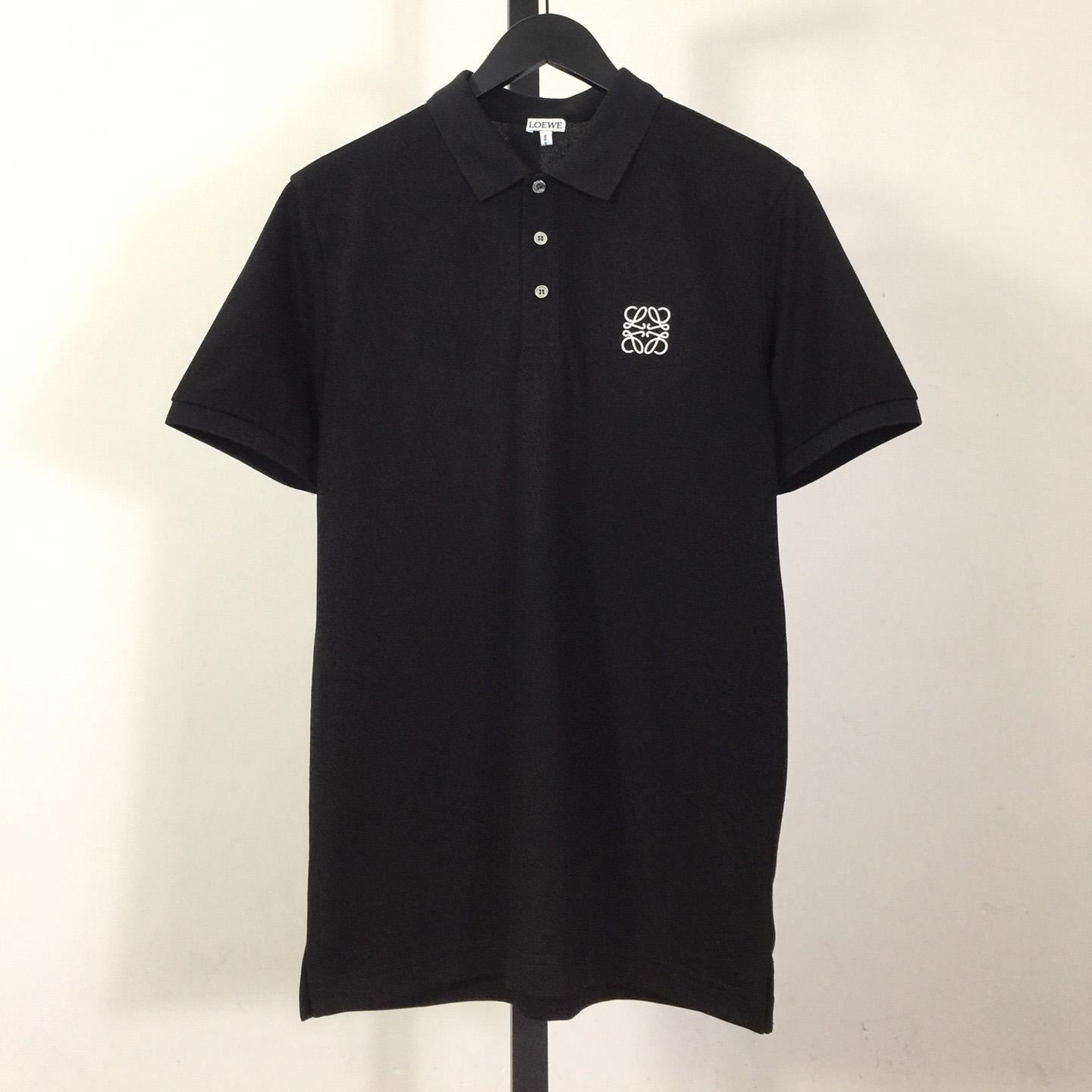 Loewe Logo Cotton Polo Shirt - FashionPlug