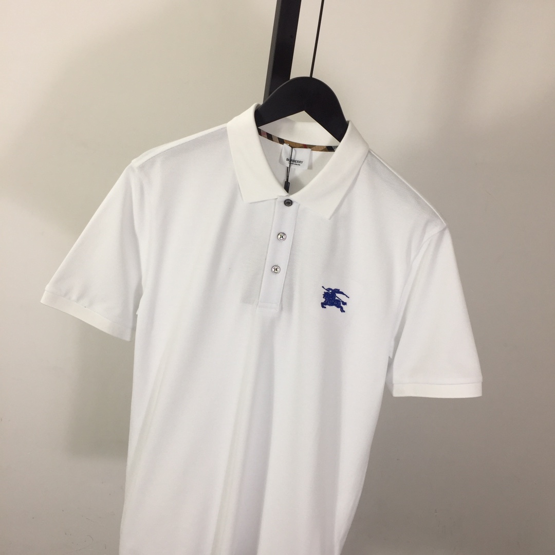 Burberry Logo Cotton Polo Shirt - FashionPlug