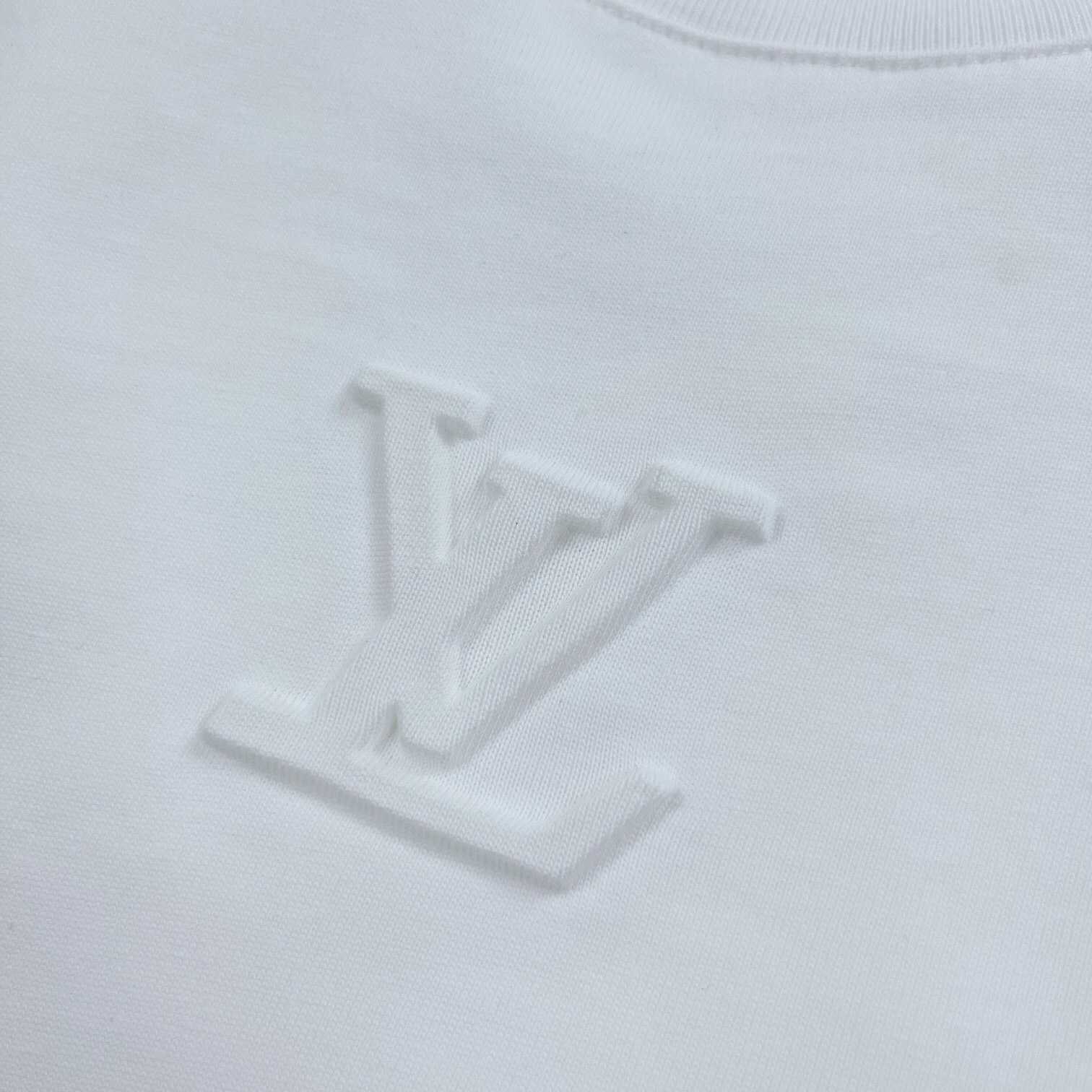 Louis Vuitton Logo Cotton T-Shirt    - FashionPlug