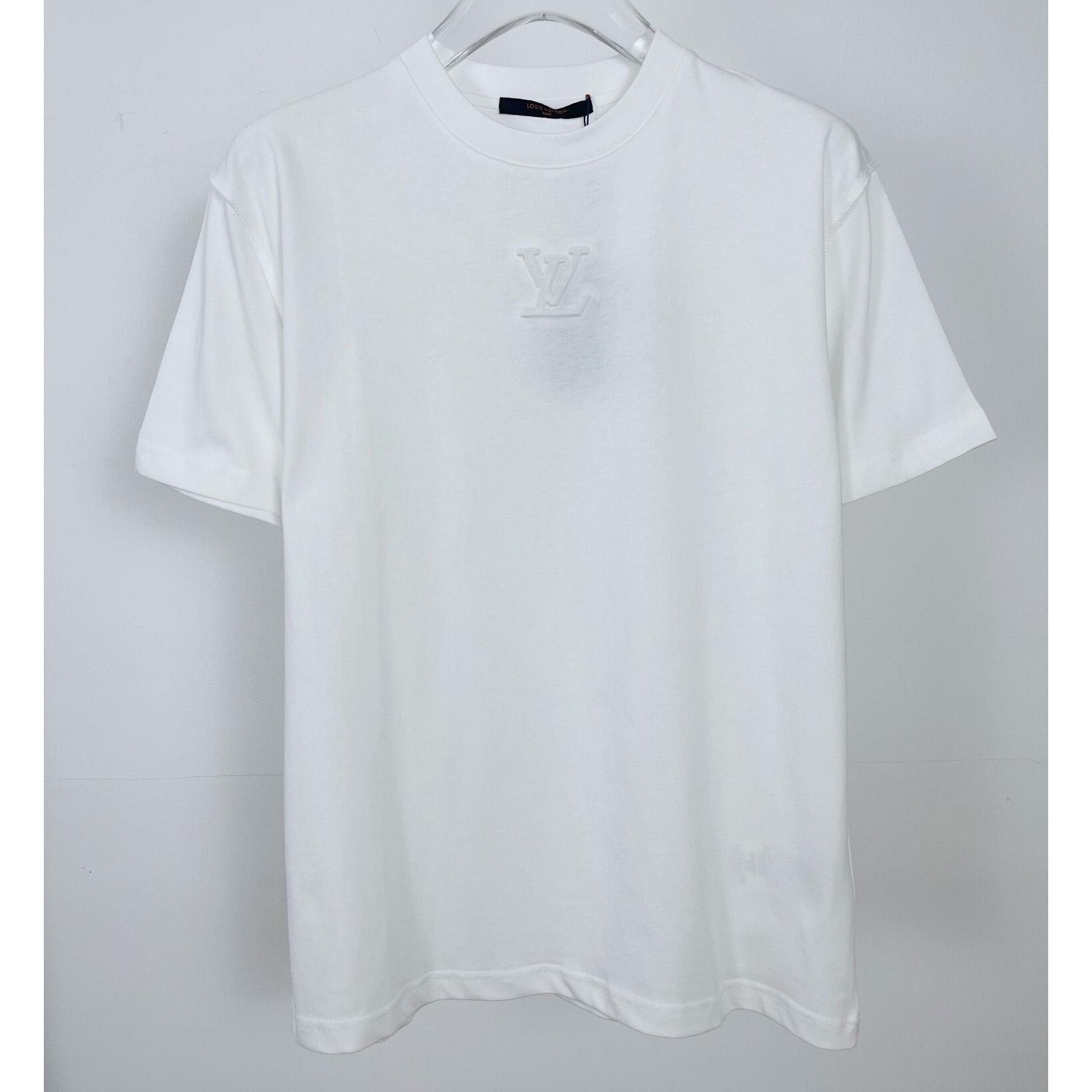 Louis Vuitton Logo Cotton T-Shirt    - FashionPlug
