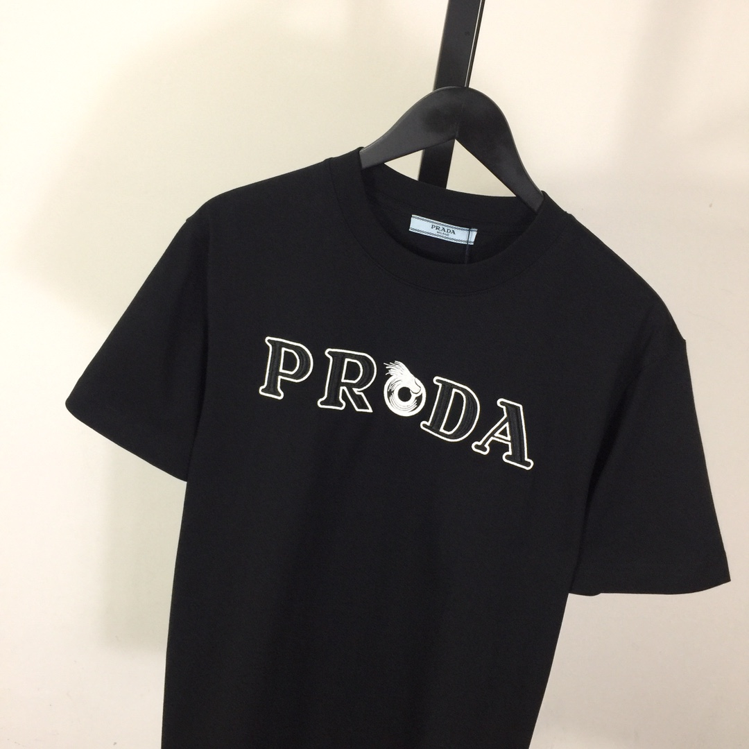 Prada Cotton  T-shirt  - FashionPlug