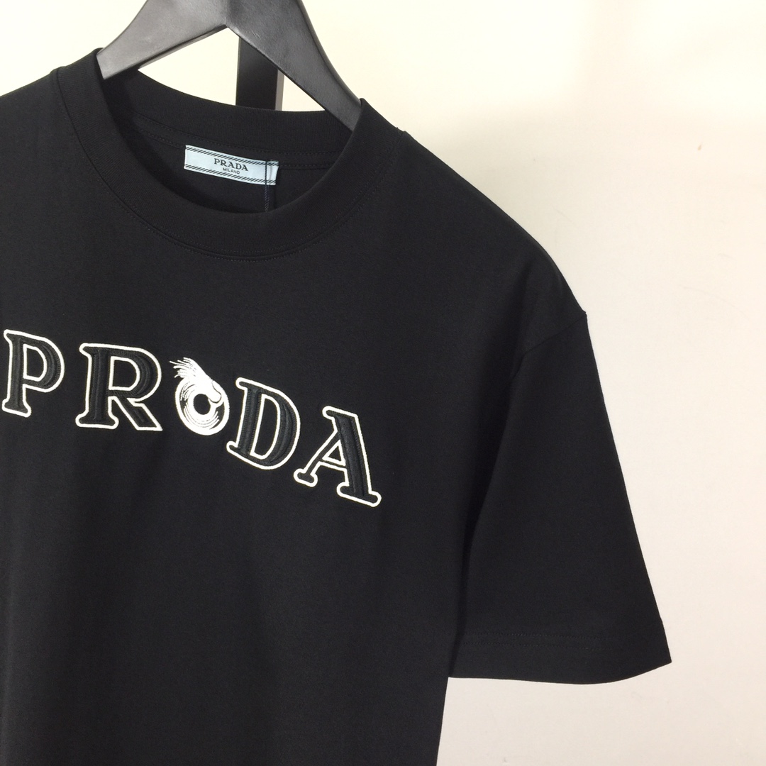 Prada Cotton  T-shirt  - FashionPlug