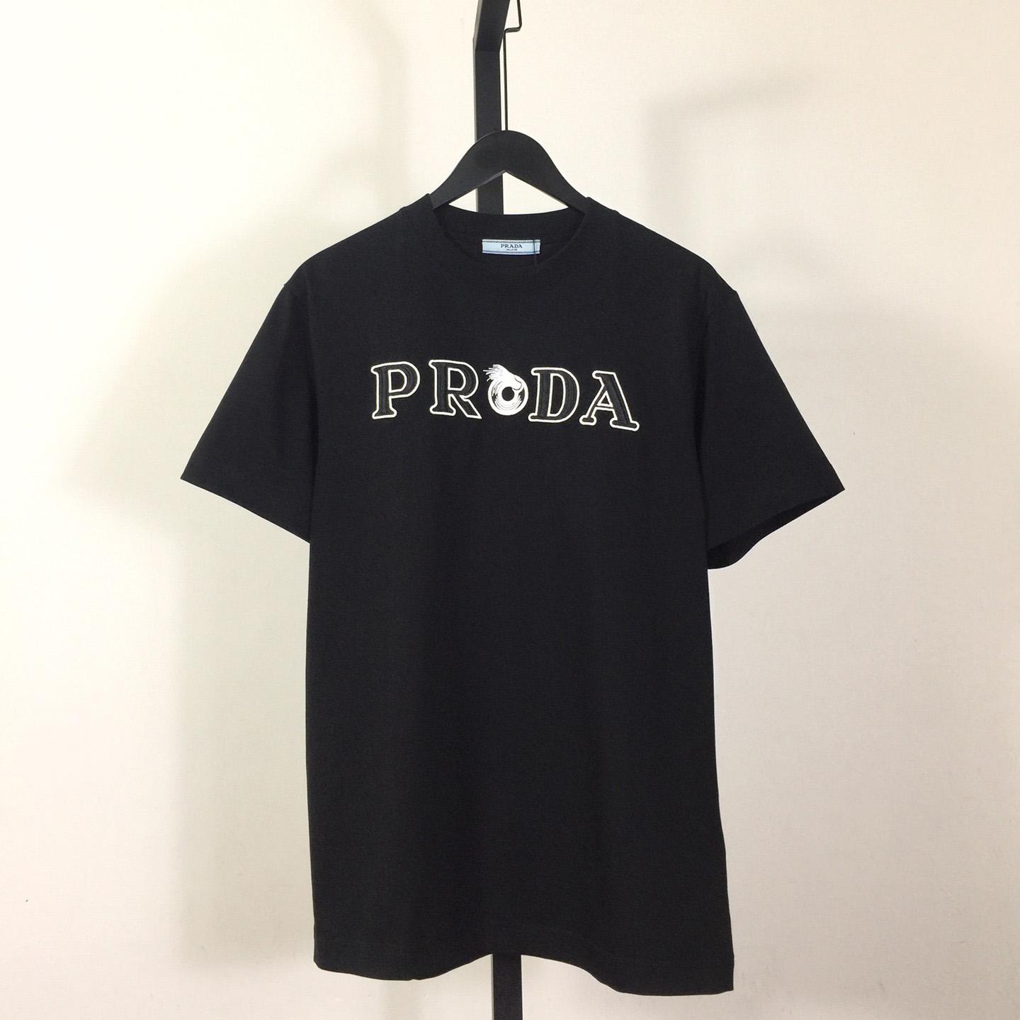 Prada Cotton  T-shirt  - FashionPlug
