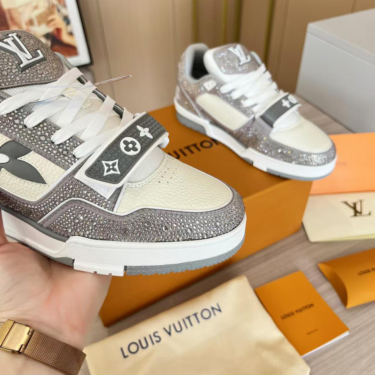 Louis Vuitton LV Trainer Sneaker   - FashionPlug