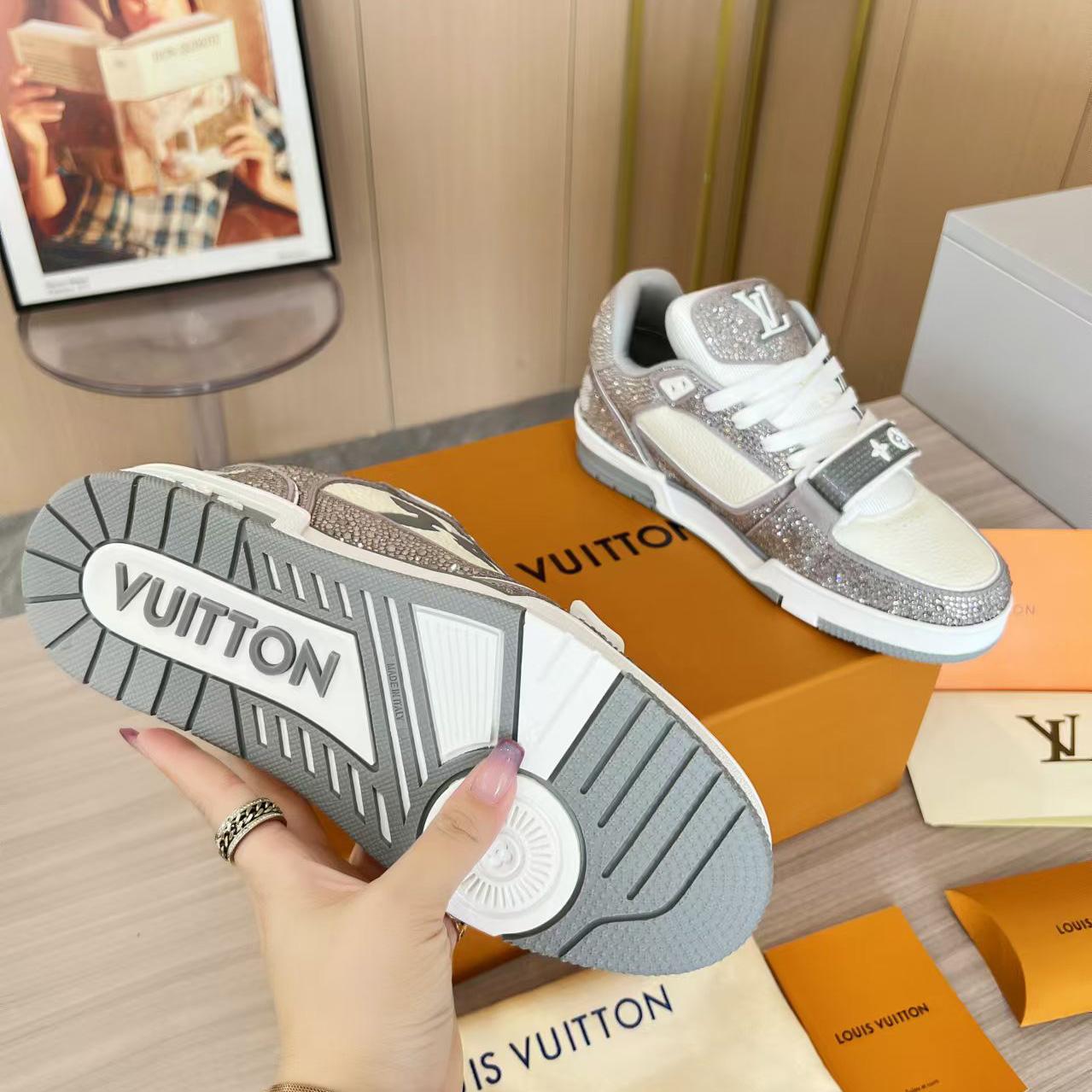 Louis Vuitton LV Trainer Sneaker   - FashionPlug