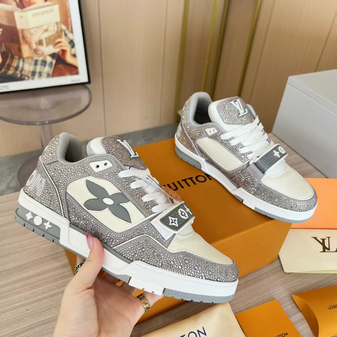 Louis Vuitton LV Trainer Sneaker   - FashionPlug