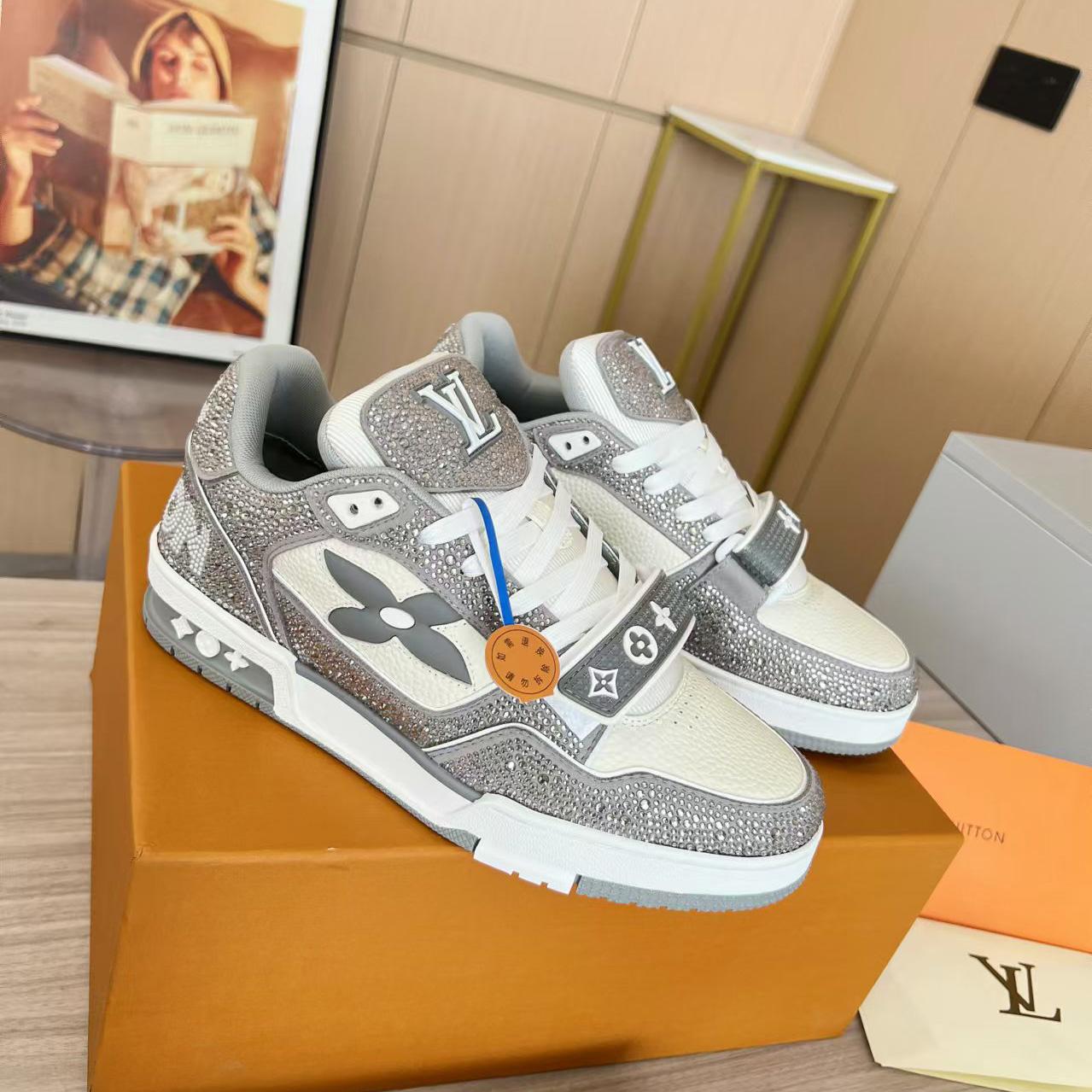Louis Vuitton LV Trainer Sneaker   - FashionPlug